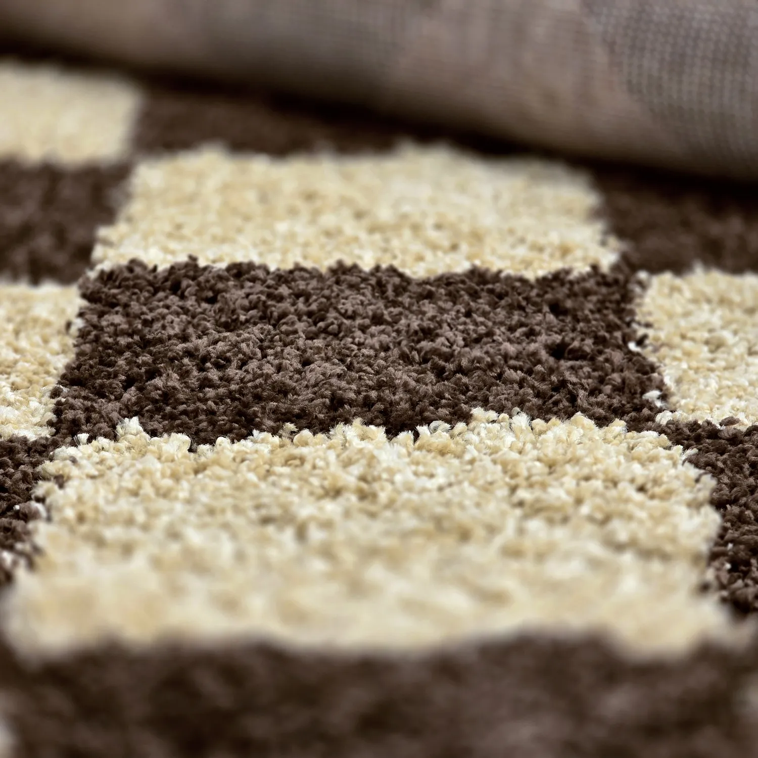 Alfombras de pelo largo - Albi (marrón/beige)