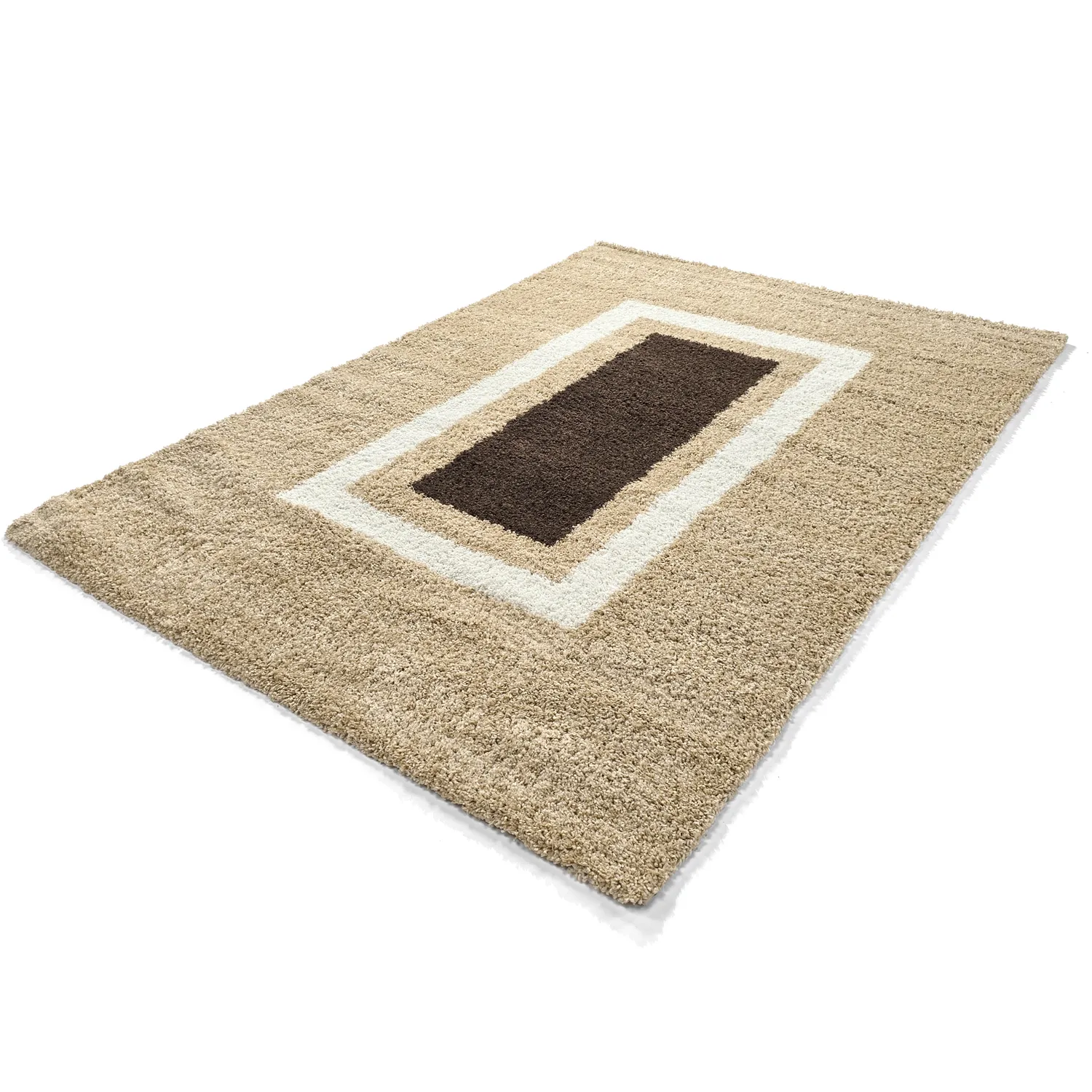 Alfombras de pelo largo - Alsace (beige/blanco/marrón)