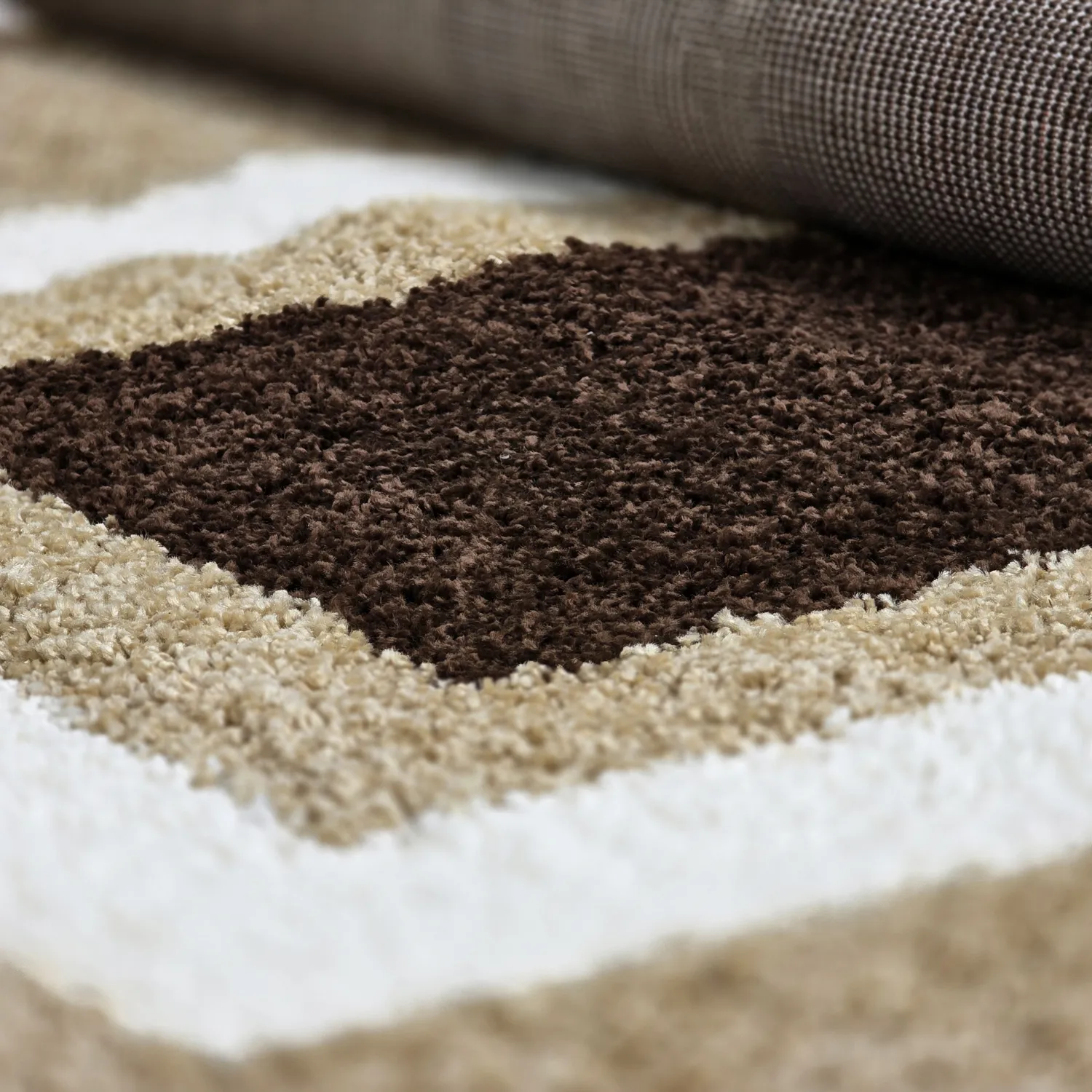 Alfombras de pelo largo - Alsace (beige/blanco/marrón)