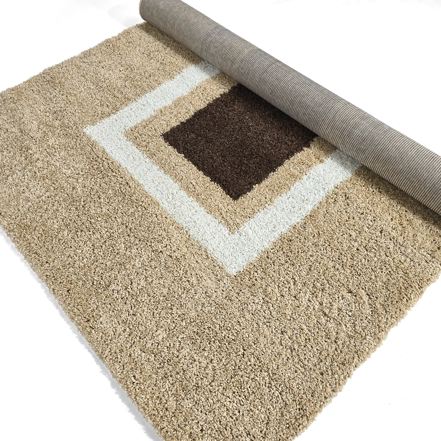 Alfombras de pelo largo - Alsace (beige/blanco/marrón)