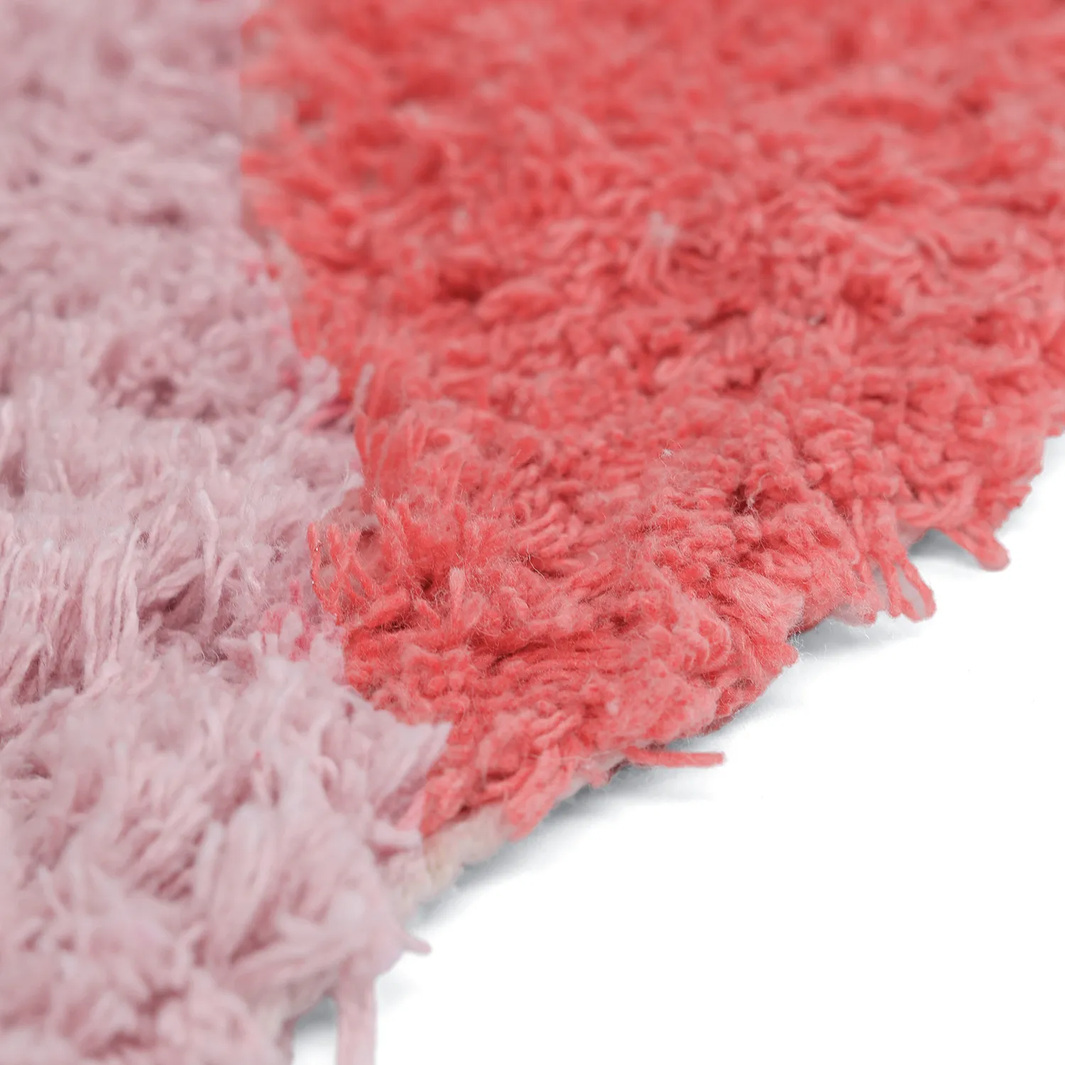Alfombras de pelo largo - Amira Natural Cotton Shaggy (rosa)
