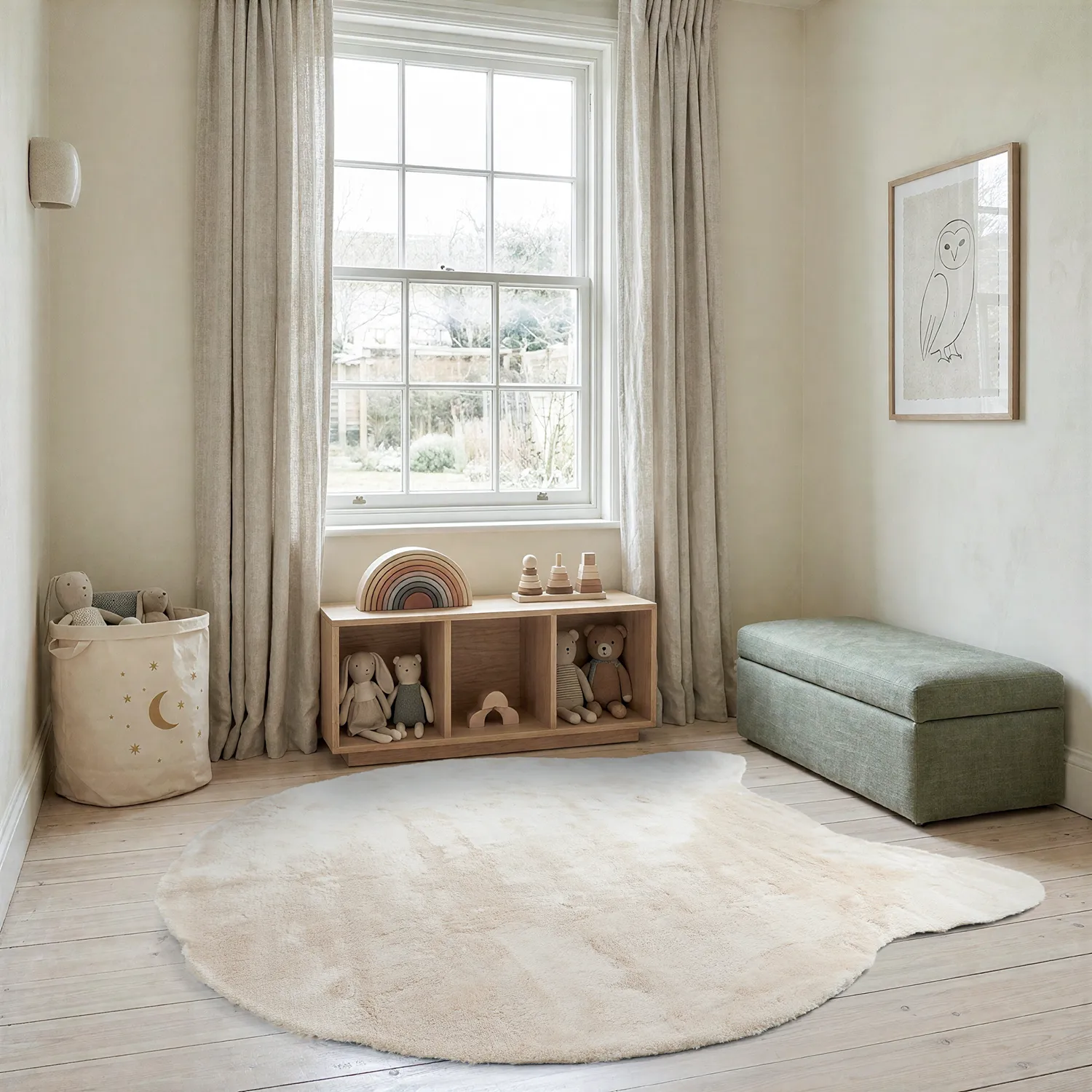 Alfombra Infantil - Aranga Super Soft Cat (beige)