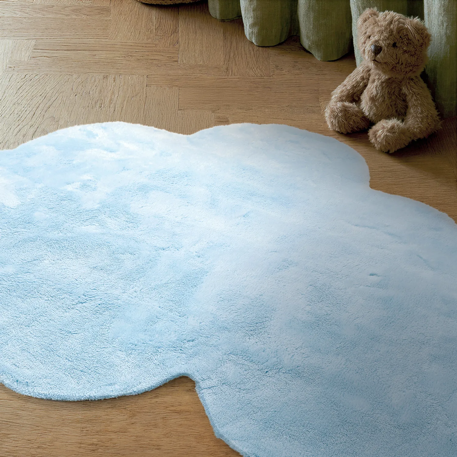 Alfombra Infantil - Aranga Super Soft Cloud (azul claro)