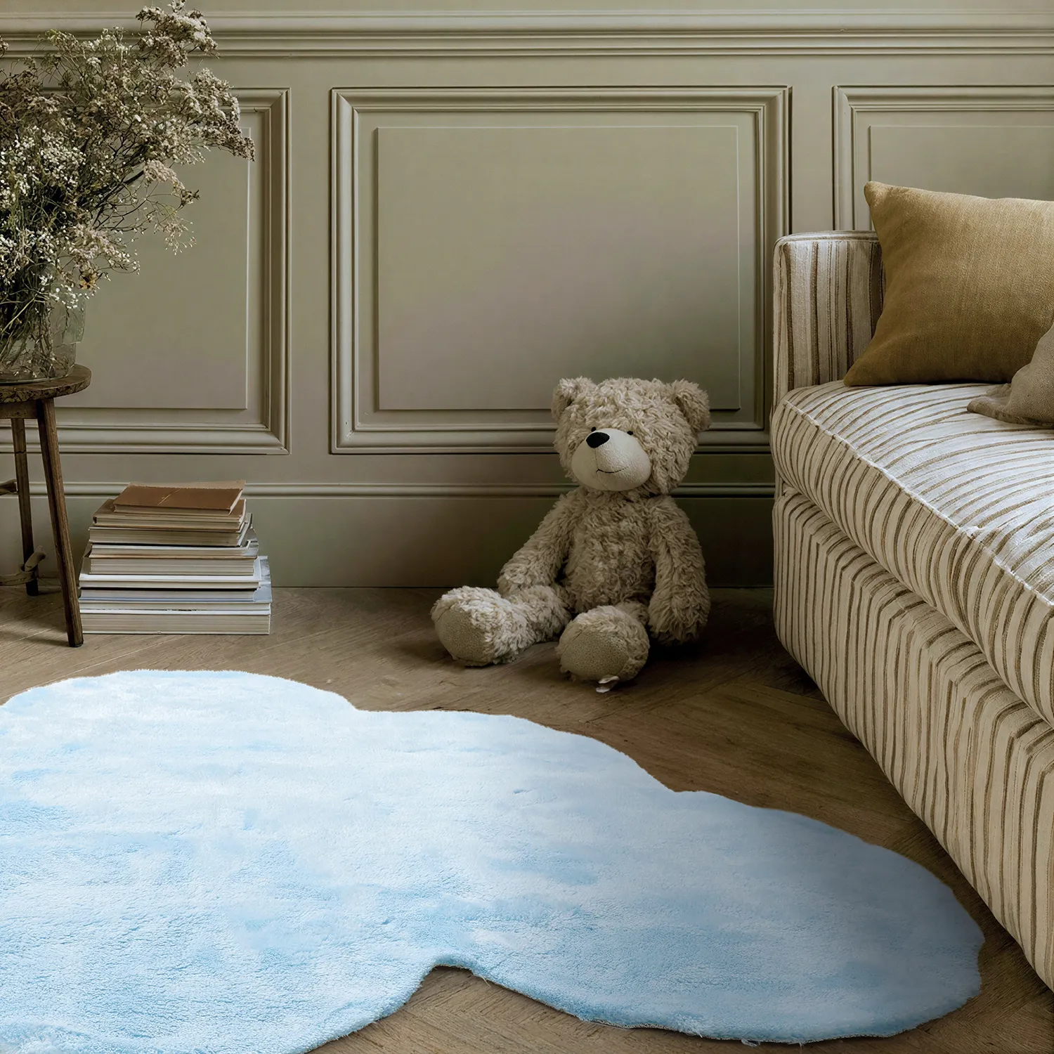 Alfombra Infantil - Aranga Super Soft Cloud (azul claro)