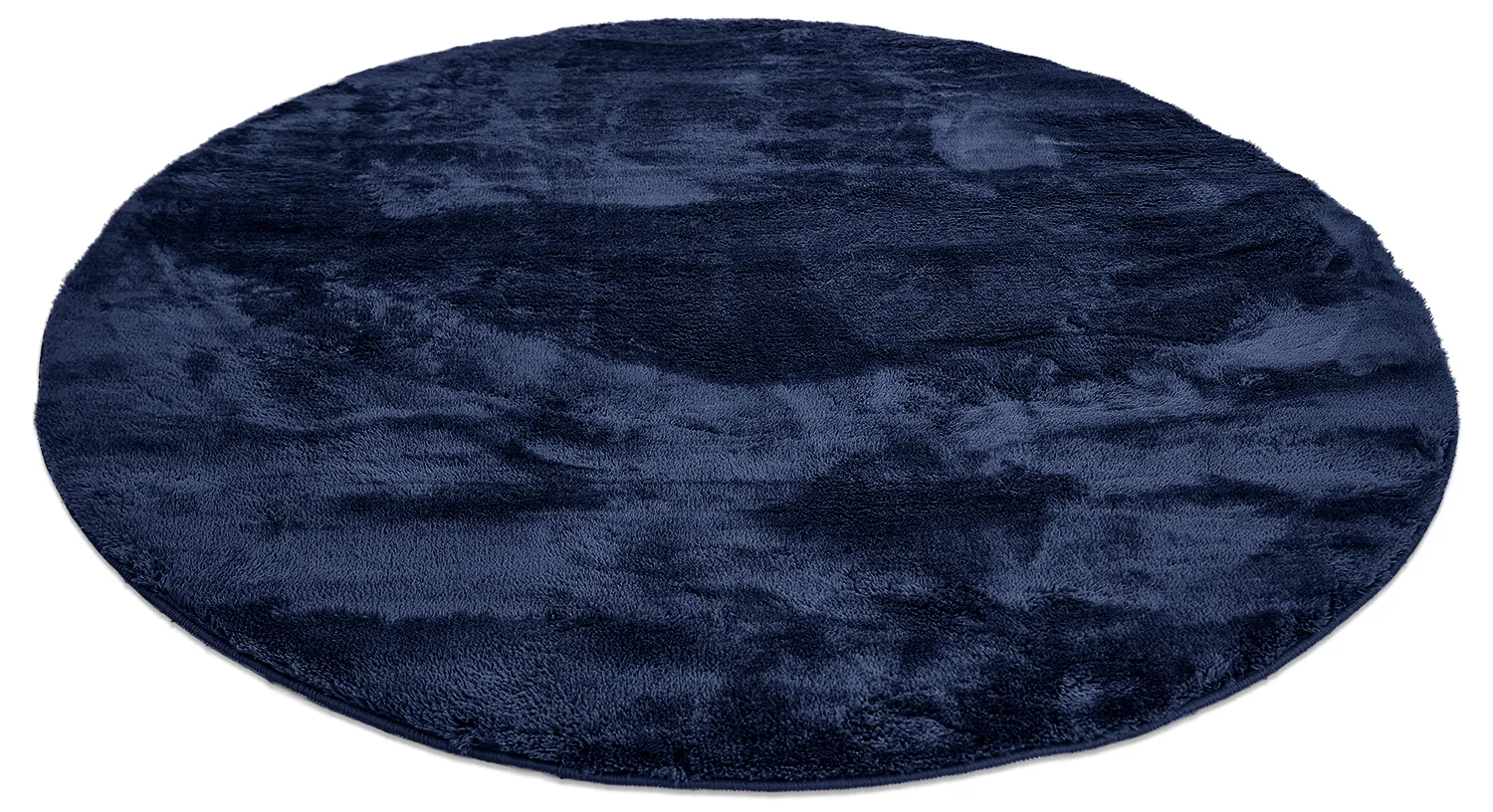 Alfombras redondeadas - Aranga Super Soft Fur (azul oscuro)