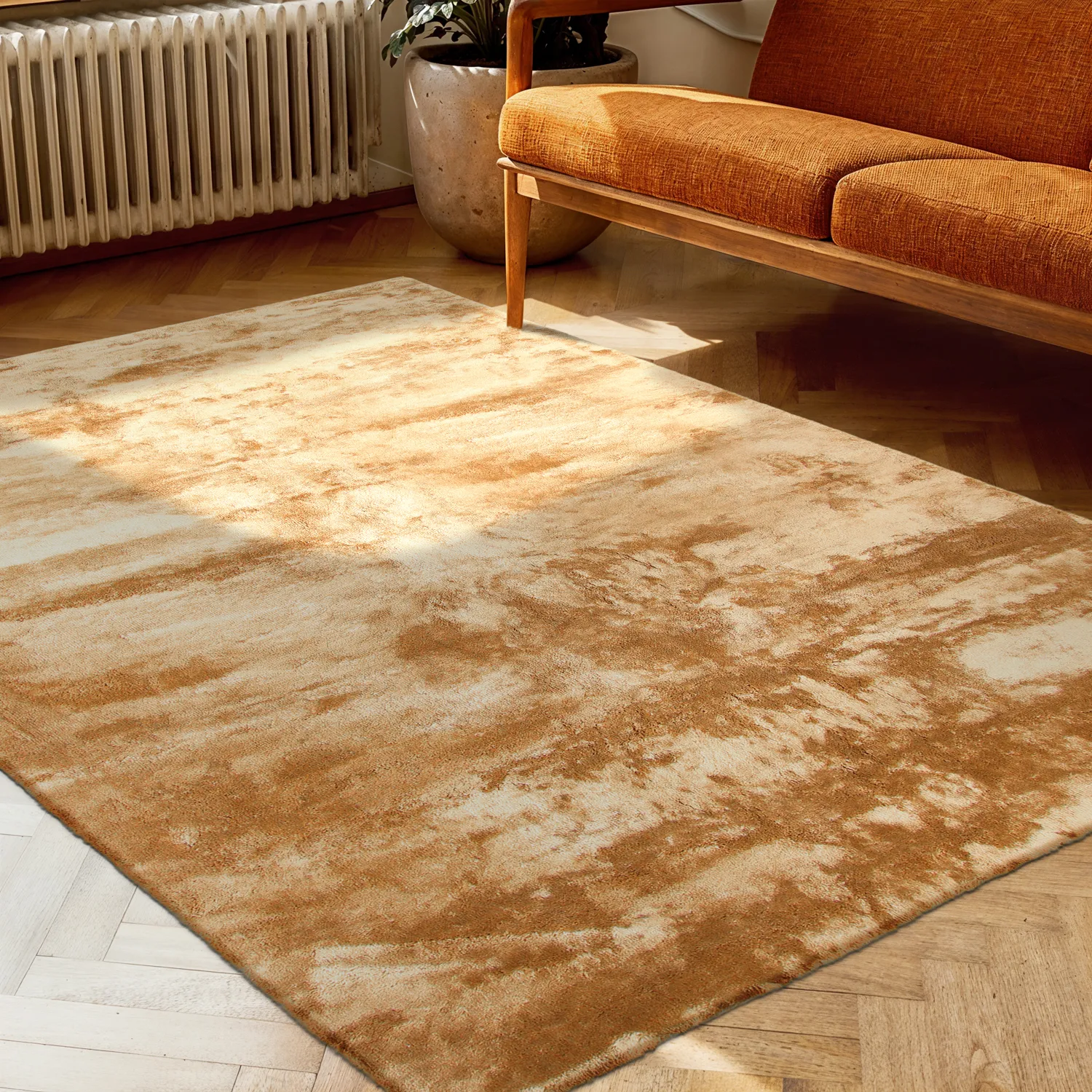 Alfombras de pelo largo - Aranga Super Soft Fur (naranja claro)