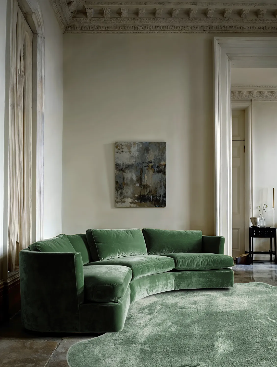 Alfombra de pelo largo ondulada - Aranga Super Soft Fur (verde)