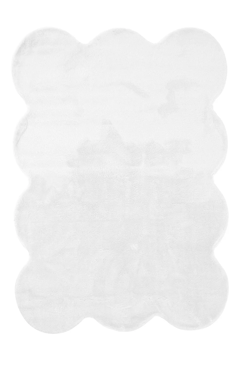 Alfombra de pelo largo ondulada - Aranga Super Soft Fur (blanco)