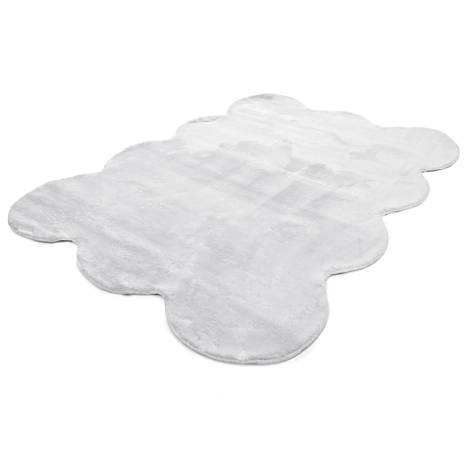 Alfombra de pelo largo ondulada - Aranga Super Soft Fur (blanco)