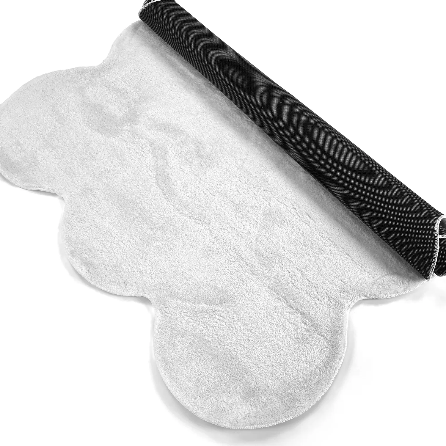 Alfombra de pelo largo ondulada - Aranga Super Soft Fur (blanco)
