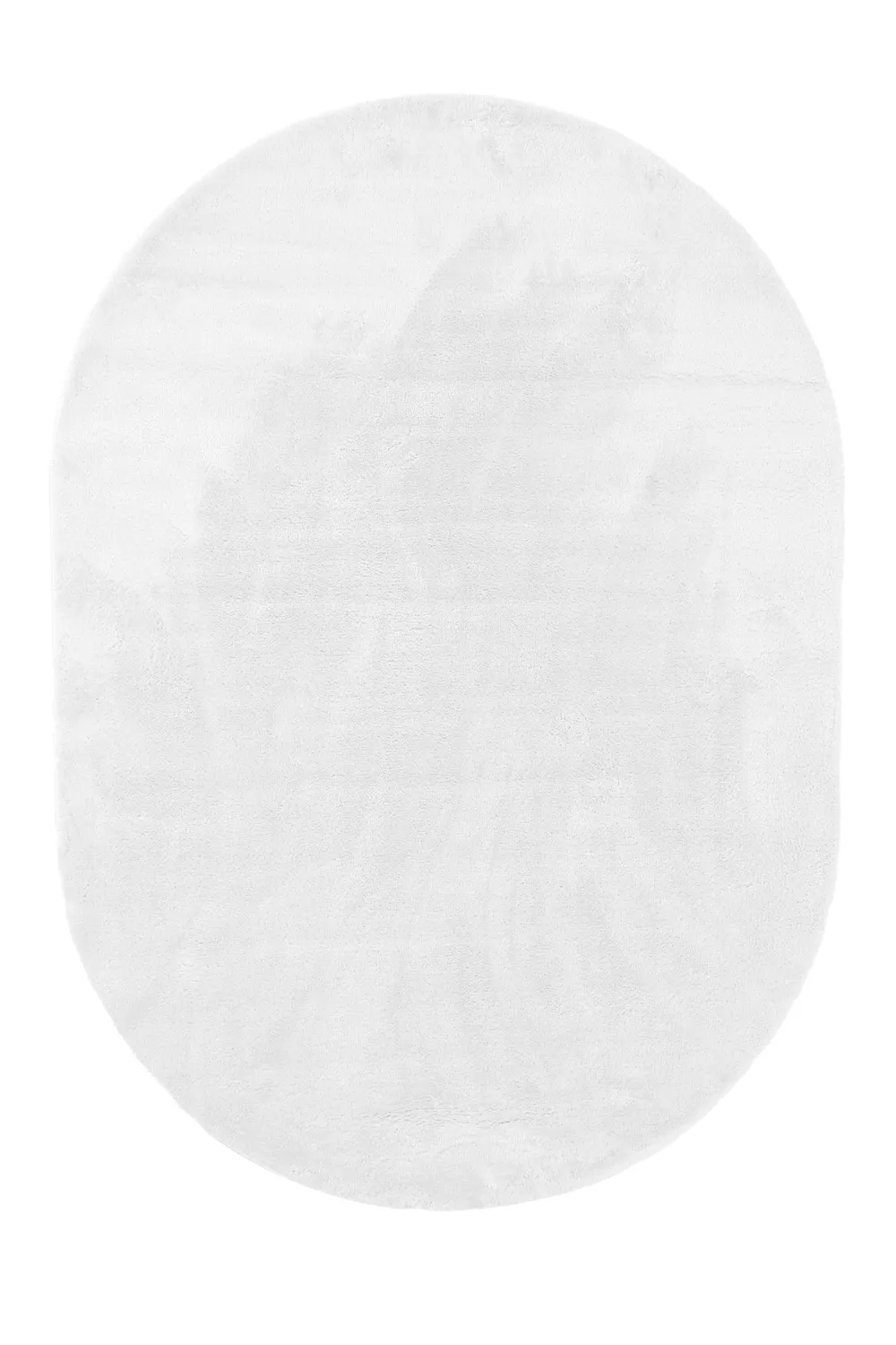 Alfombra de pelo largo ovalada - Aranga Super Soft Fur (blanco)
