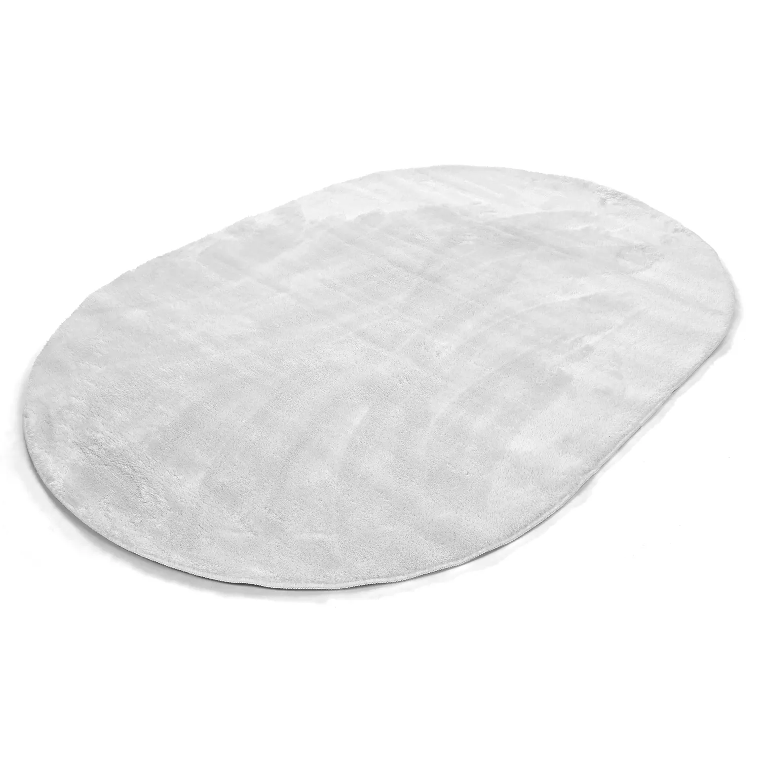 Alfombra de pelo largo ovalada - Aranga Super Soft Fur (blanco)