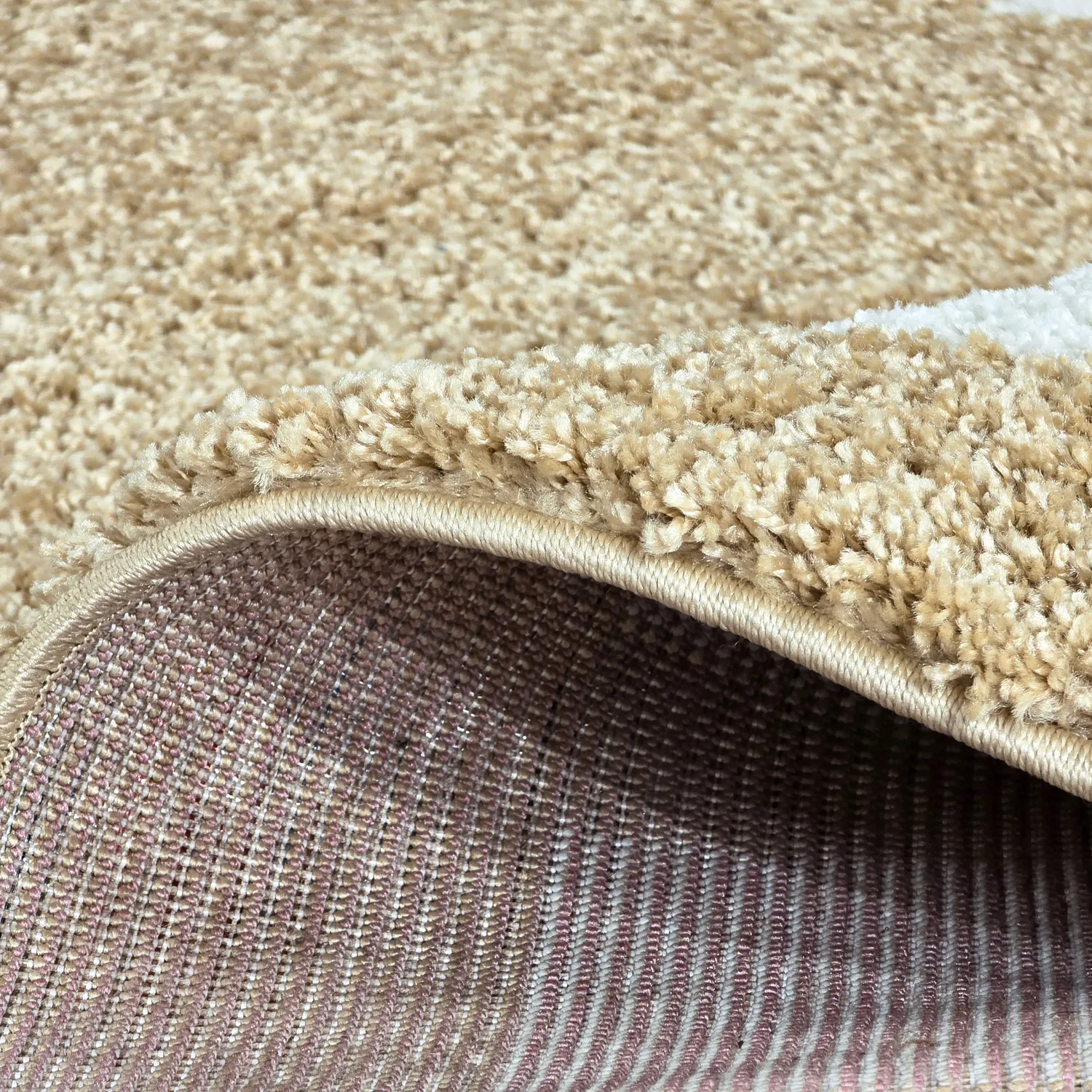 Alfombras de pelo largo - Asilah (beige/blanco)
