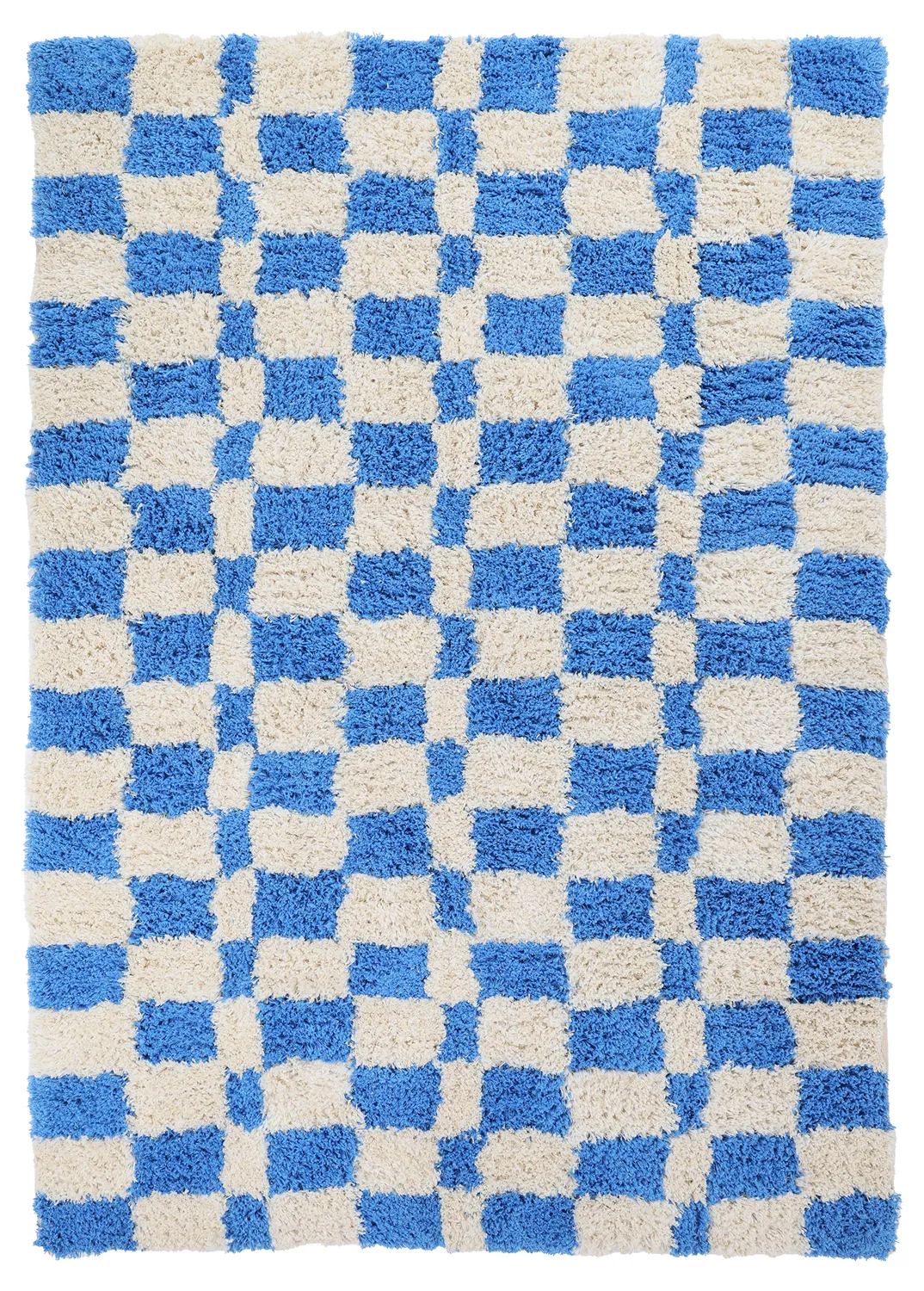 Alfombras de pelo largo - Atrani Natural Cotton Shaggy (azul)