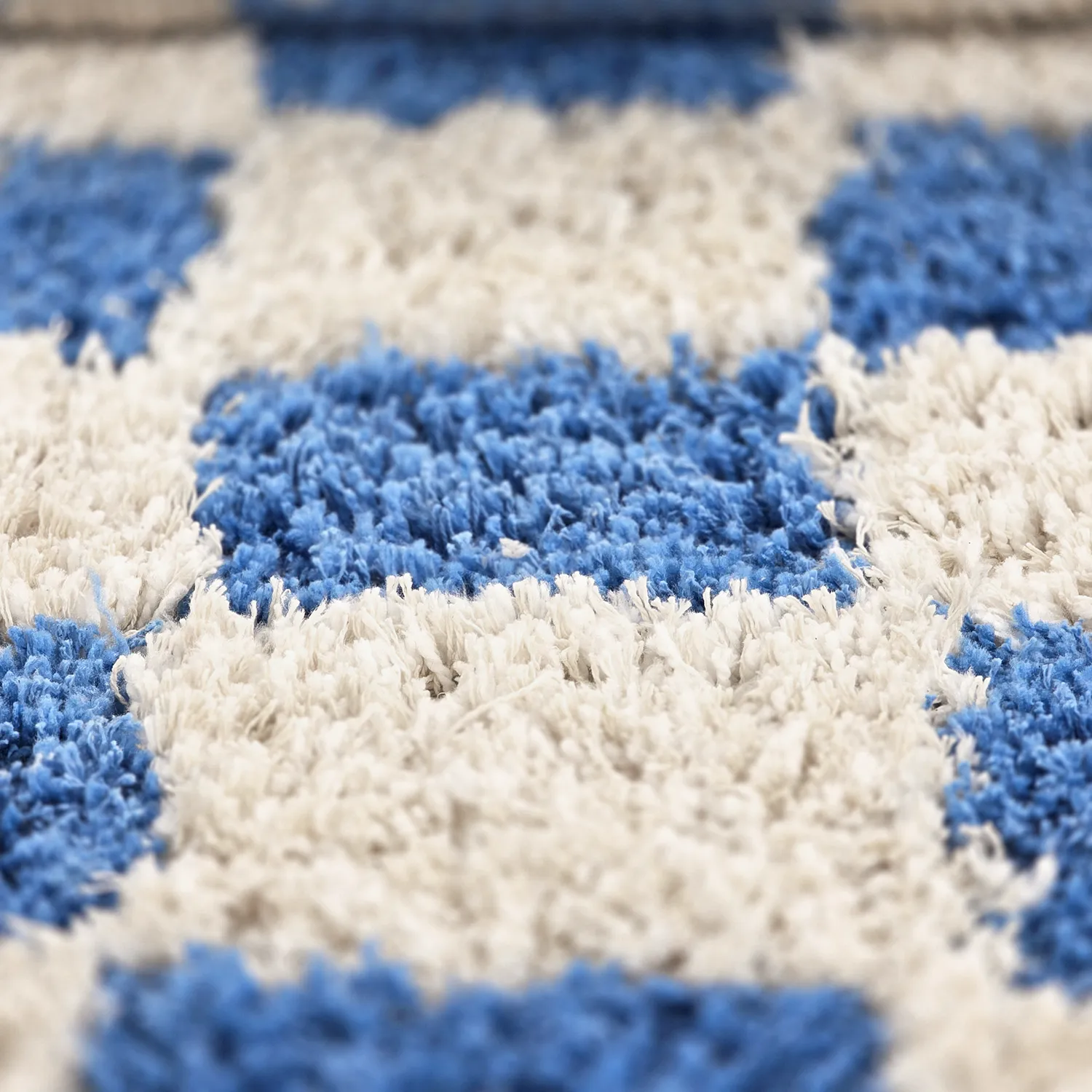 Alfombras de pelo largo - Atrani Natural Cotton Shaggy (azul)