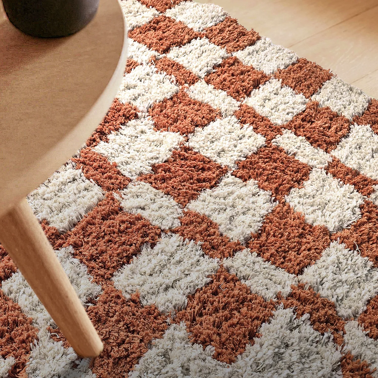 Alfombras de pelo largo - Atrani Natural Cotton Shaggy (naranja)