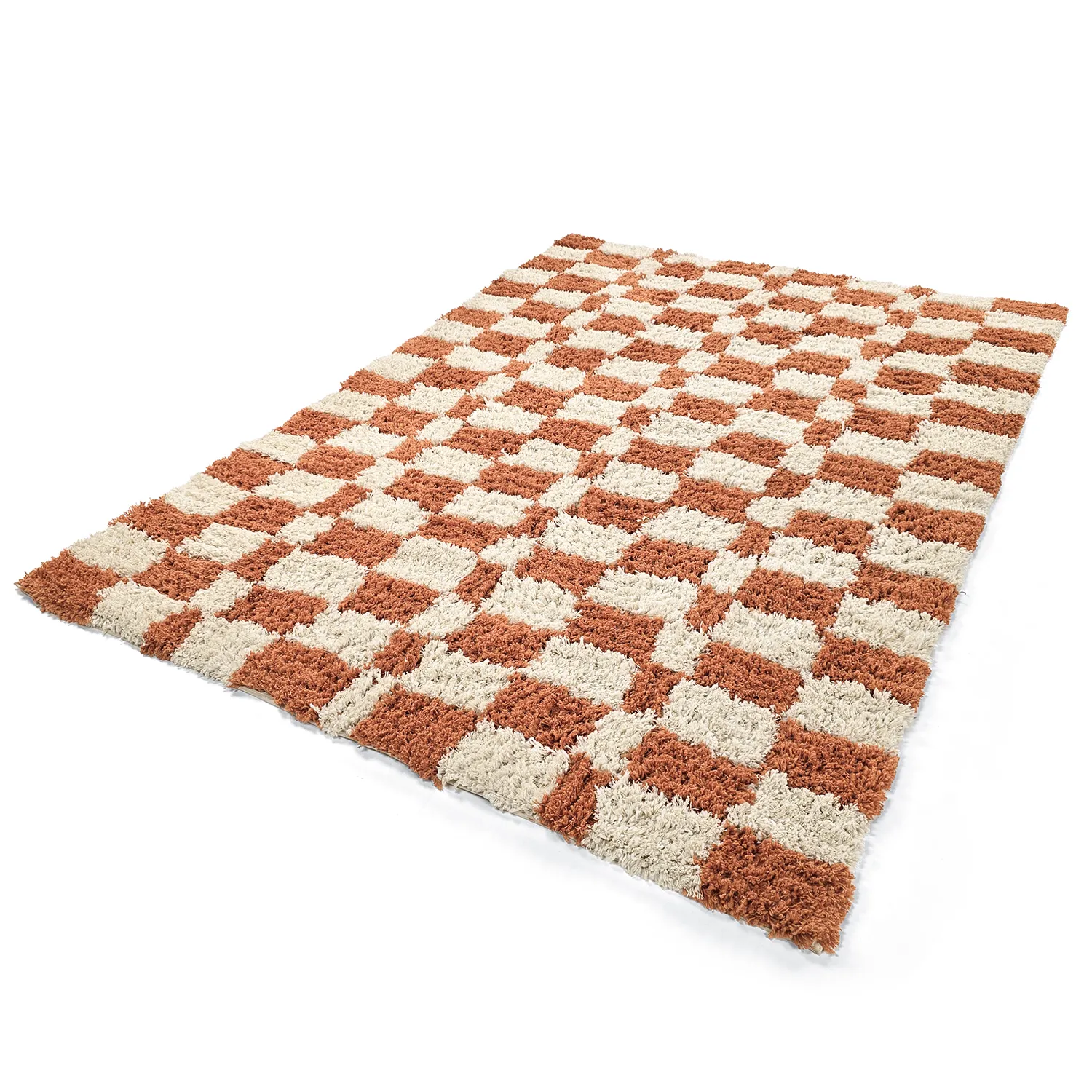 Alfombras de pelo largo - Atrani Natural Cotton Shaggy (naranja)