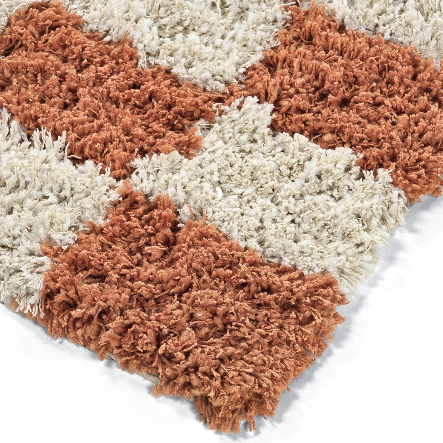 Alfombras de pelo largo - Atrani Natural Cotton Shaggy (naranja)