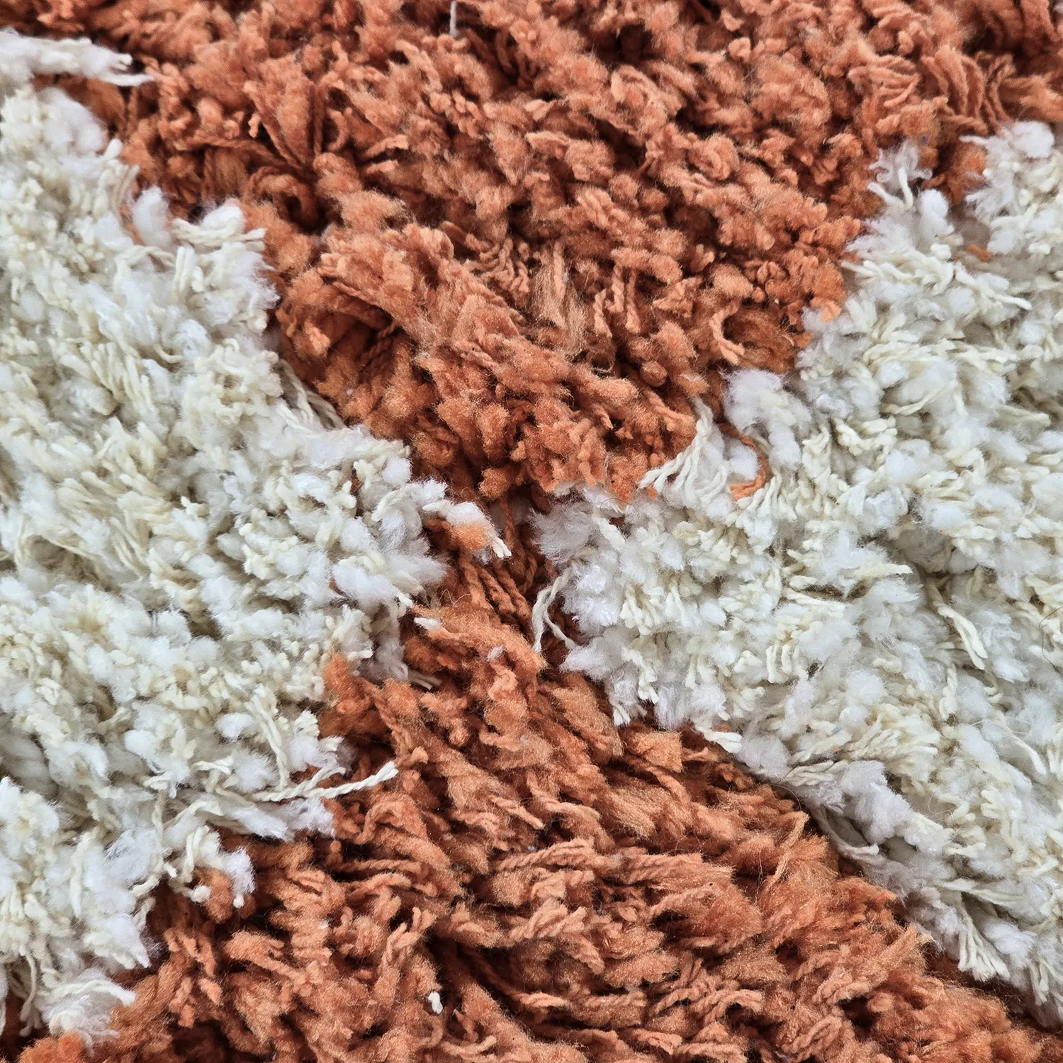 Alfombras de pelo largo - Atrani Natural Cotton Shaggy (naranja)