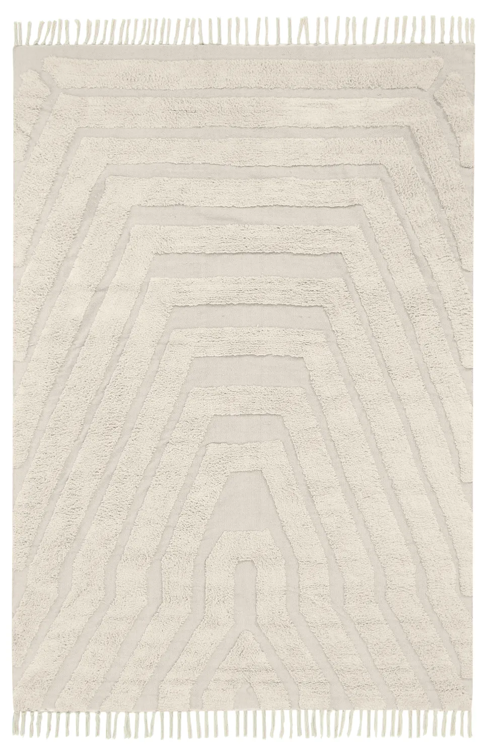 Alfombras de pelo largo - Callista Natural Cotton Shaggy (beige)