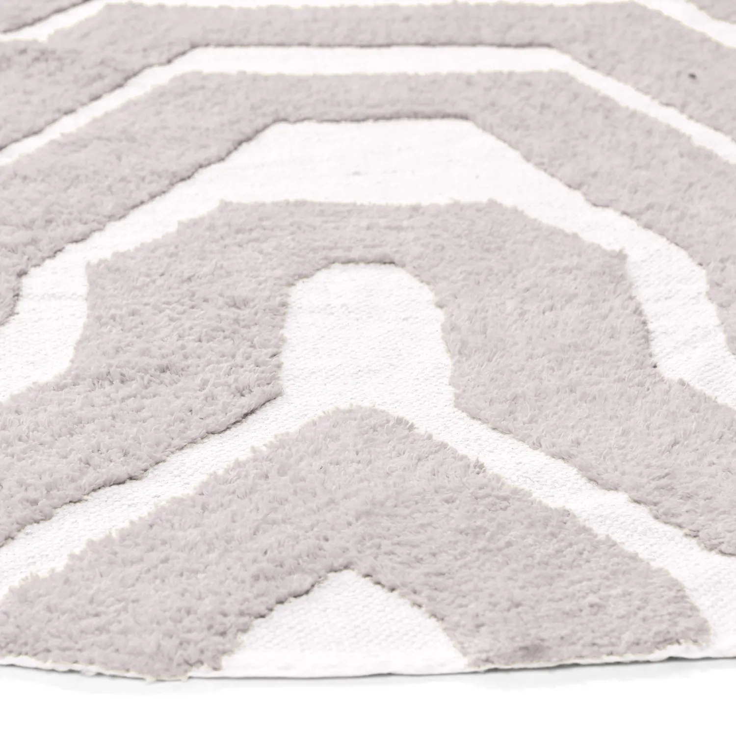 Alfombras redondeadas - Callista Natural Cotton Shaggy (gris pardo)