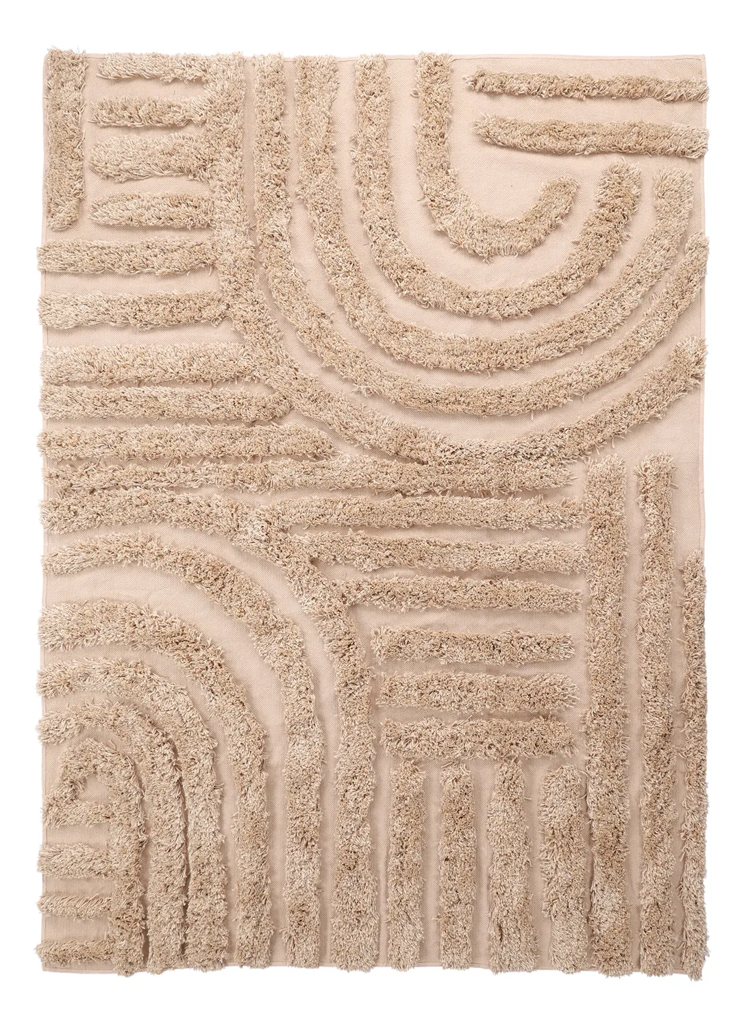 Alfombras de pelo largo - Cazorla Natural Cotton Shaggy (beige)