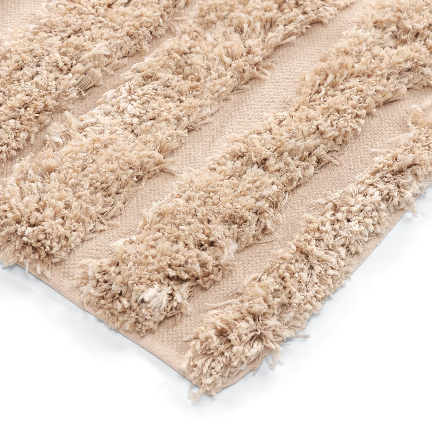 Alfombras de pelo largo - Cazorla Natural Cotton Shaggy (beige)
