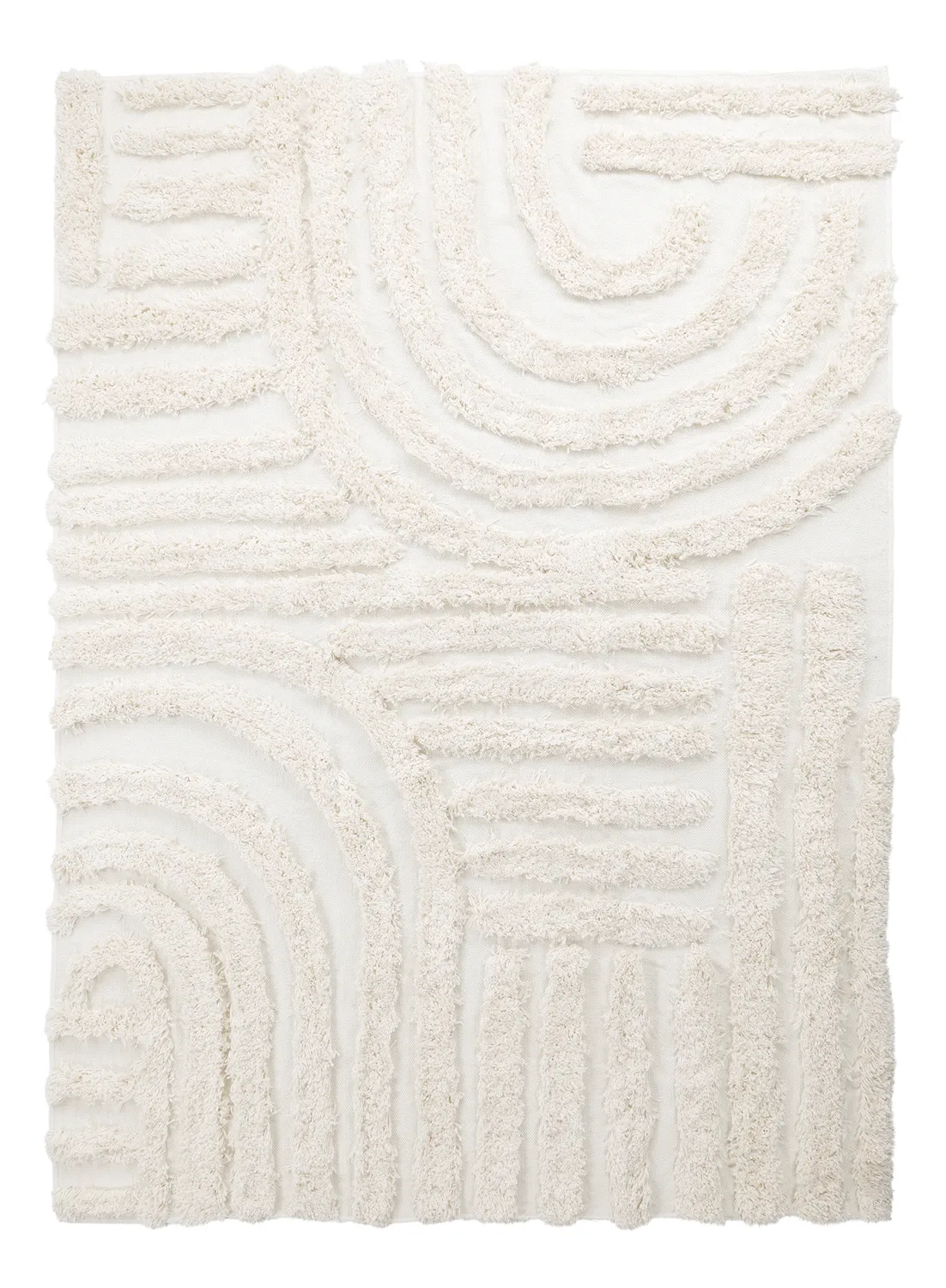 Alfombras de pelo largo - Cazorla Natural Cotton Shaggy (blanquecino)