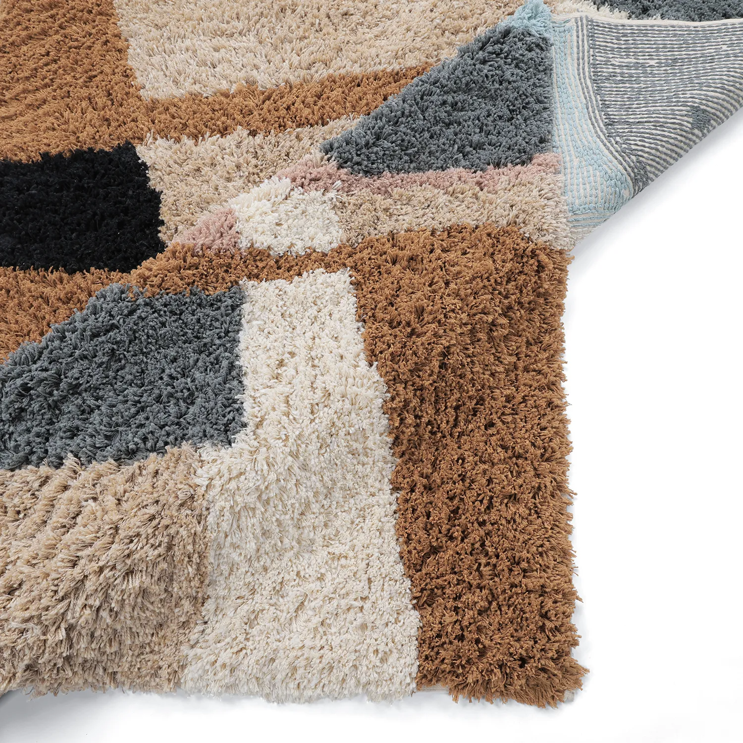 Alfombras de pelo largo - Cefalu Natural Cotton Shaggy (multicolor)