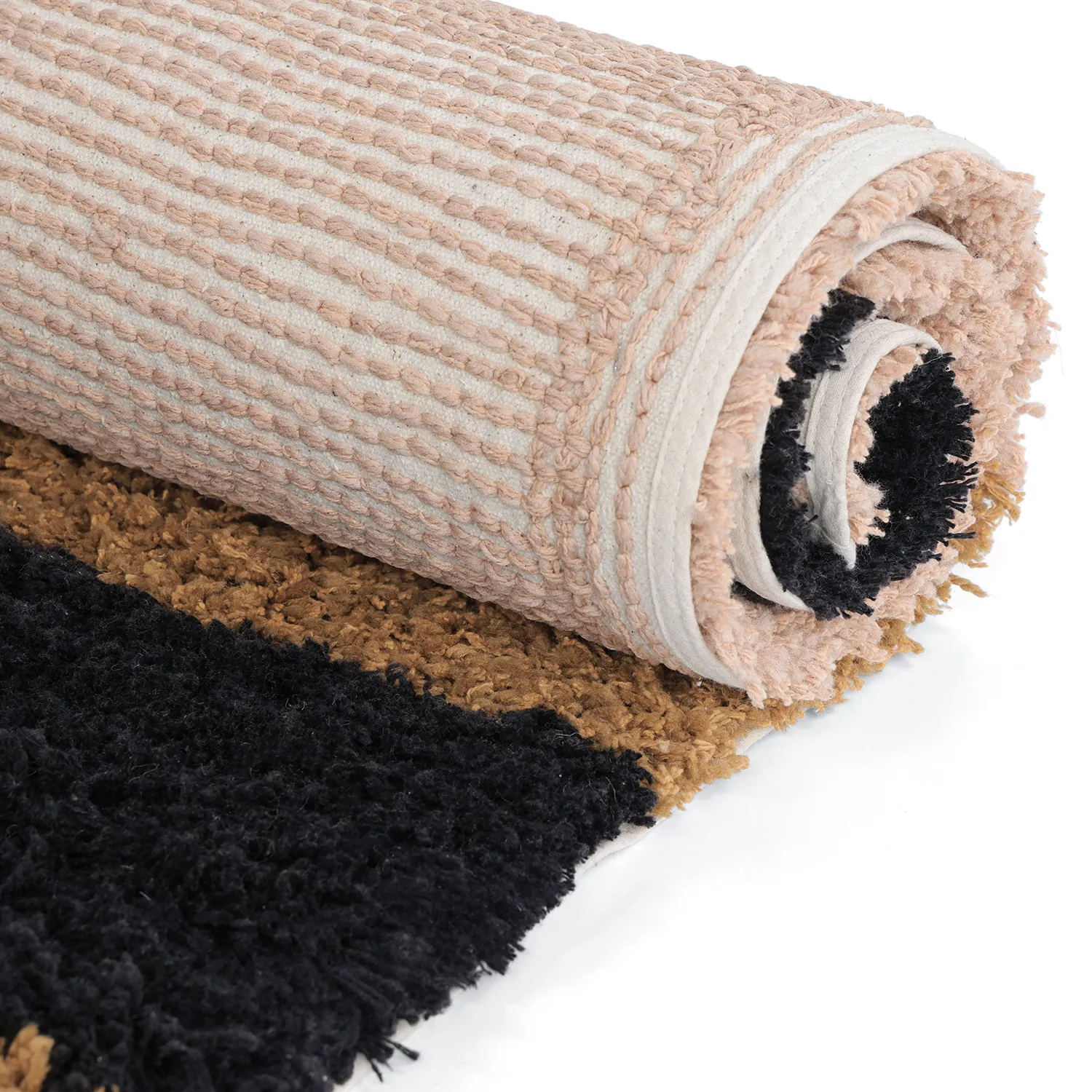 Alfombras de pelo largo - Cefalu Natural Cotton Shaggy (multicolor)