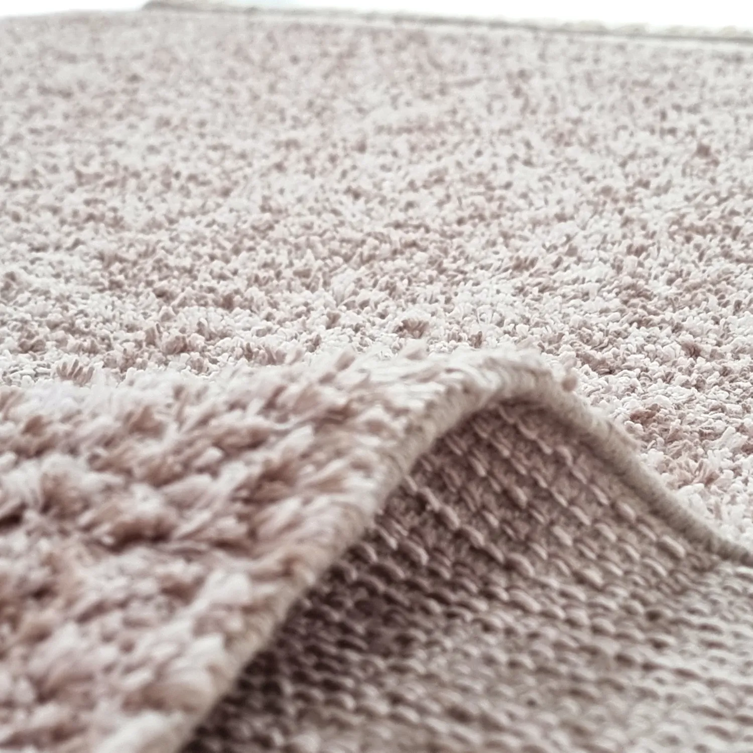 Alfombras de pelo largo - Celina Natural Cotton Shaggy (gris topo/lavanda)