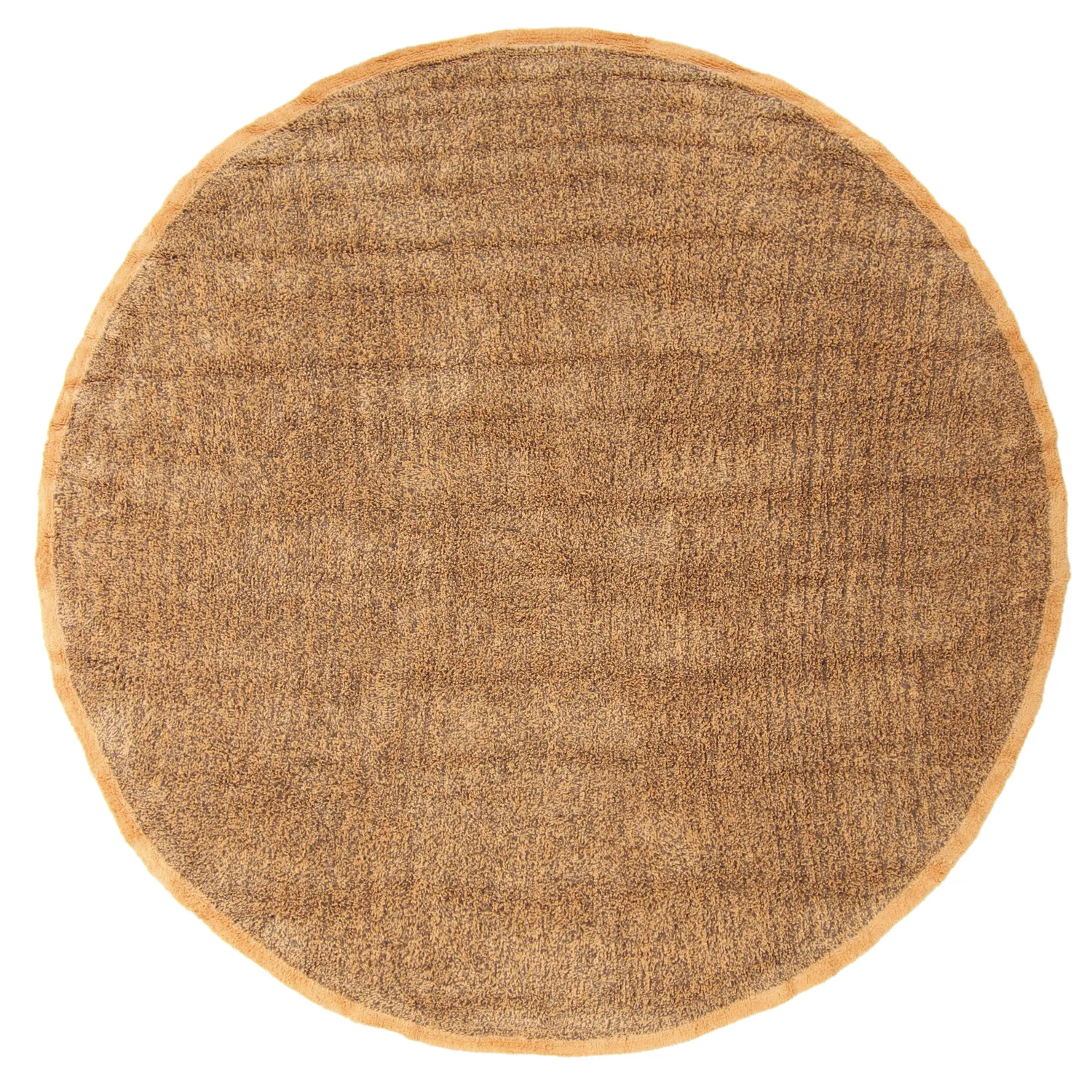 Alfombras redondeadas - Celina Natural Cotton Shaggy (marrón/naranja)