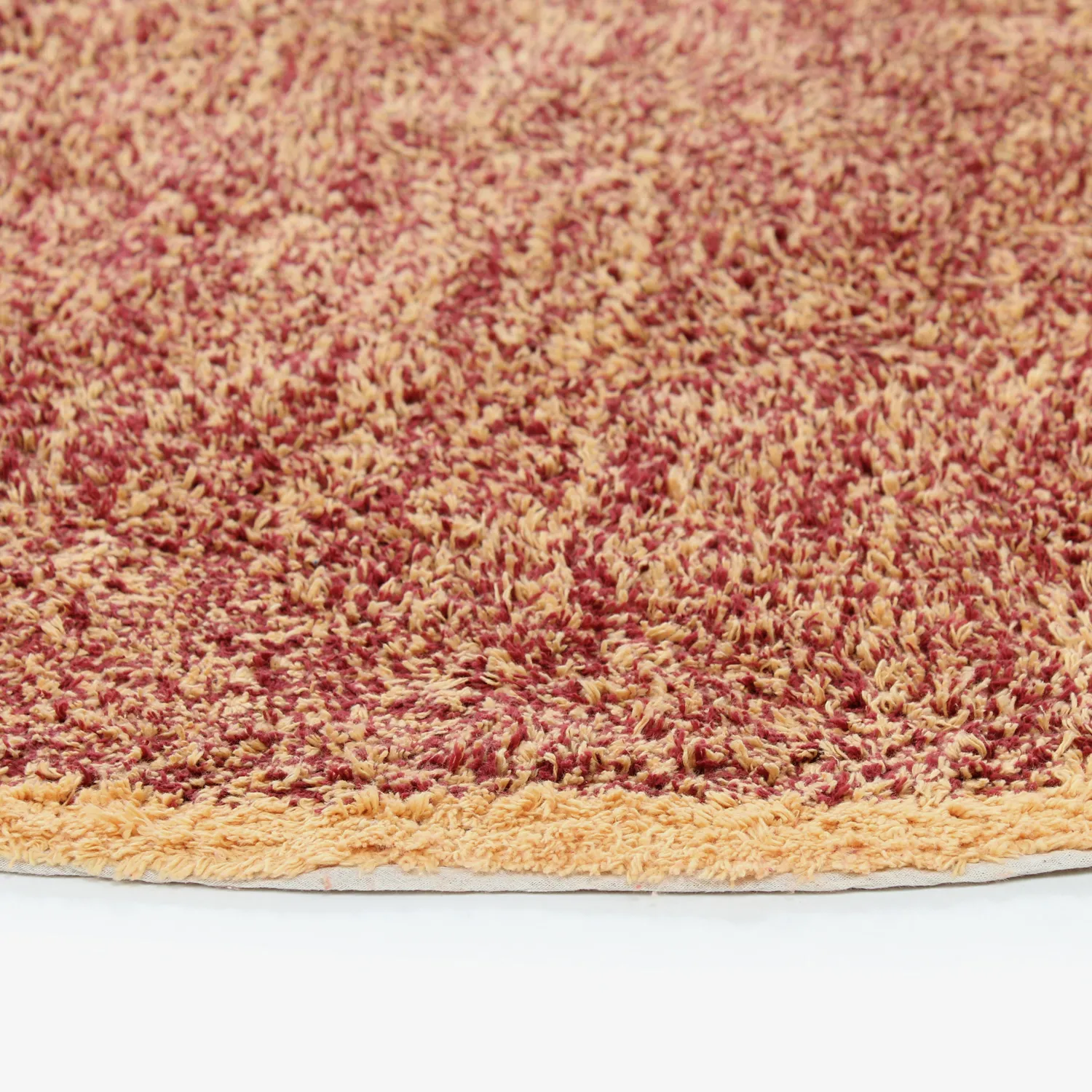 Alfombras redondeadas - Celina Natural Cotton Shaggy (rojo)