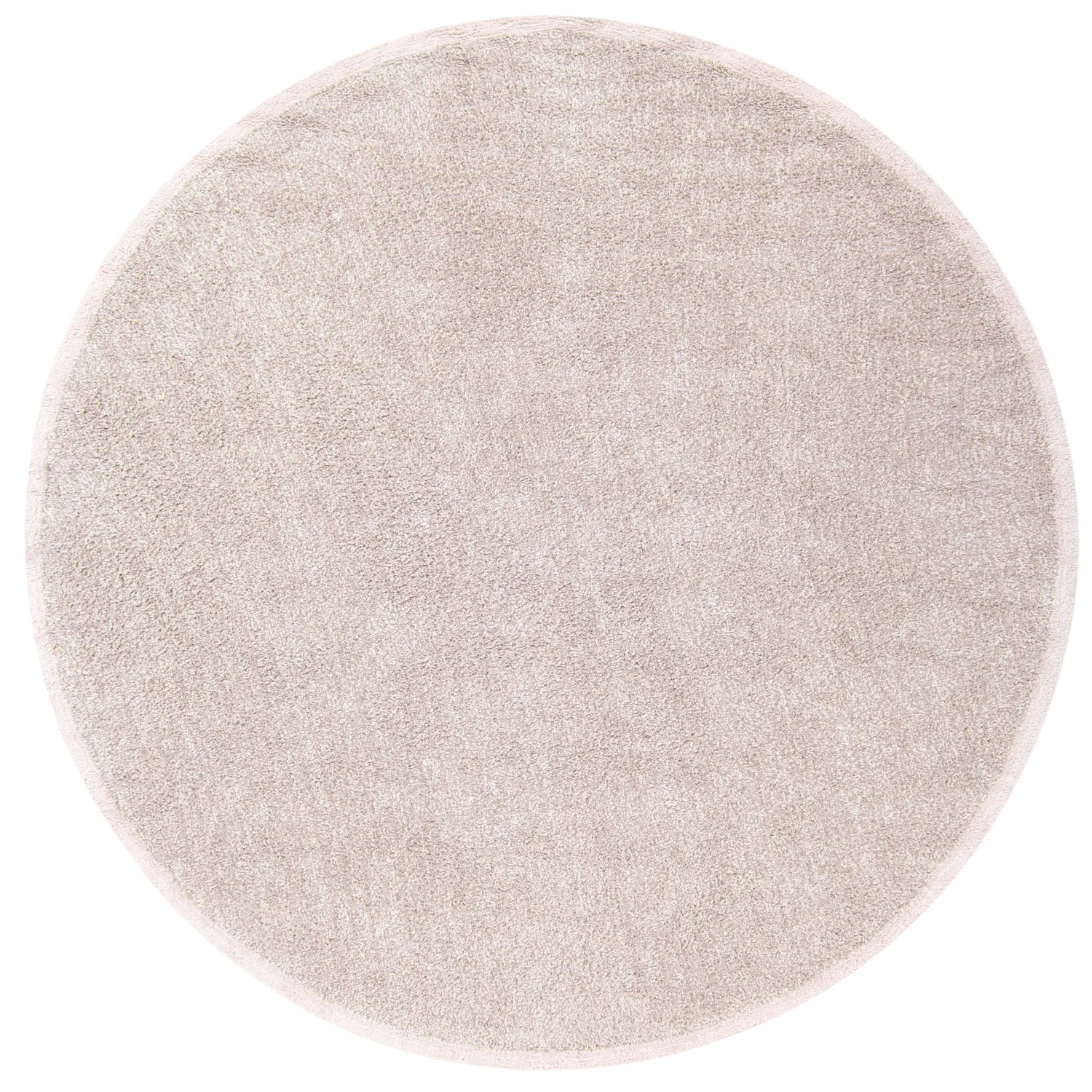 Alfombras redondeadas - Celina Natural Cotton Shaggy (gris topo/lavanda)