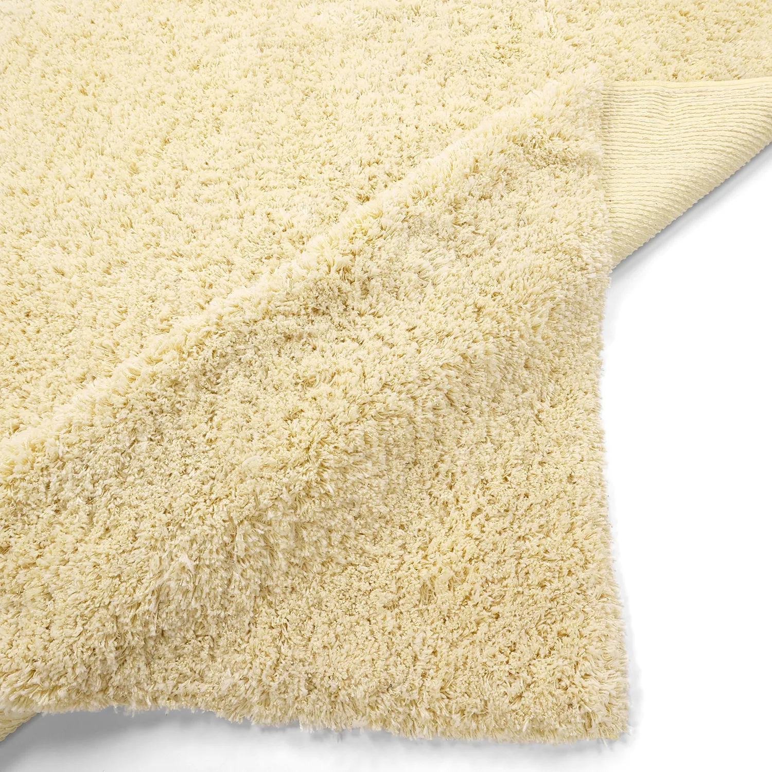 Alfombras de pelo largo - Combarro Solid Cotton Shaggy (amarillo claro)