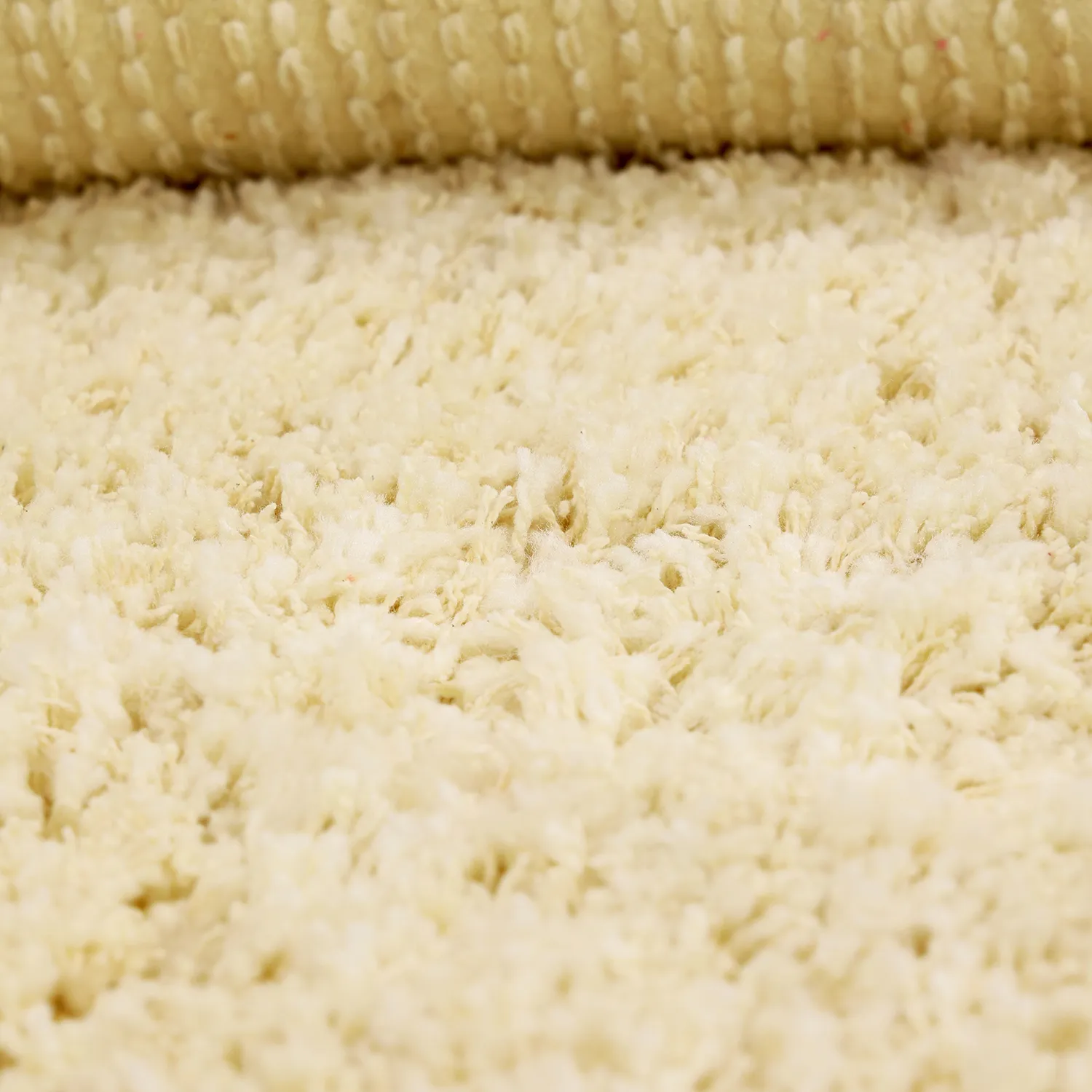 Alfombras de pelo largo - Combarro Solid Cotton Shaggy (amarillo claro)