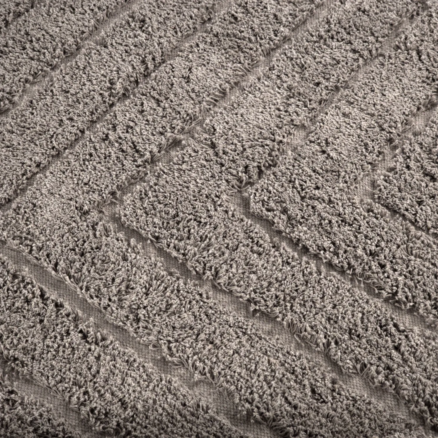 Alfombras redondeadas - Conara Natural Cotton Shaggy (gris pardo)