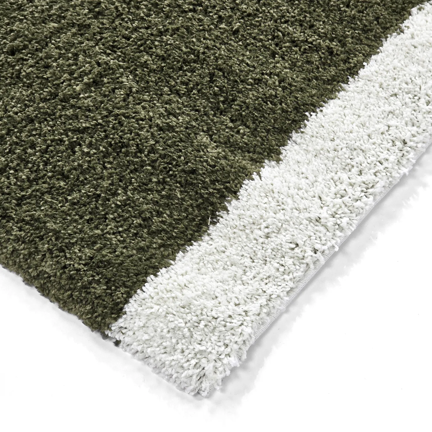 Alfombras de pelo largo - Conques (verde/blanco)