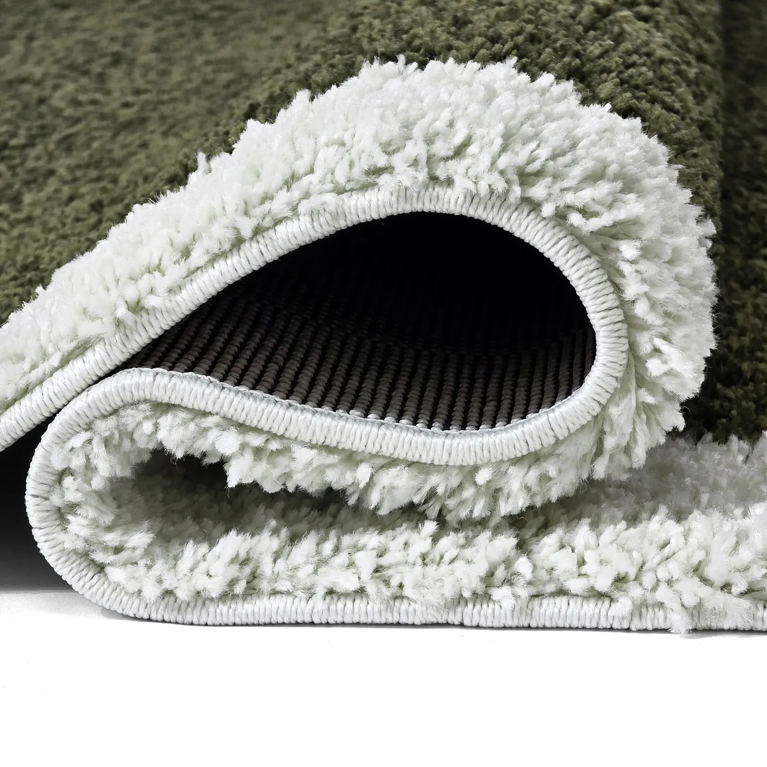 Alfombras de pelo largo - Conques (verde/blanco)