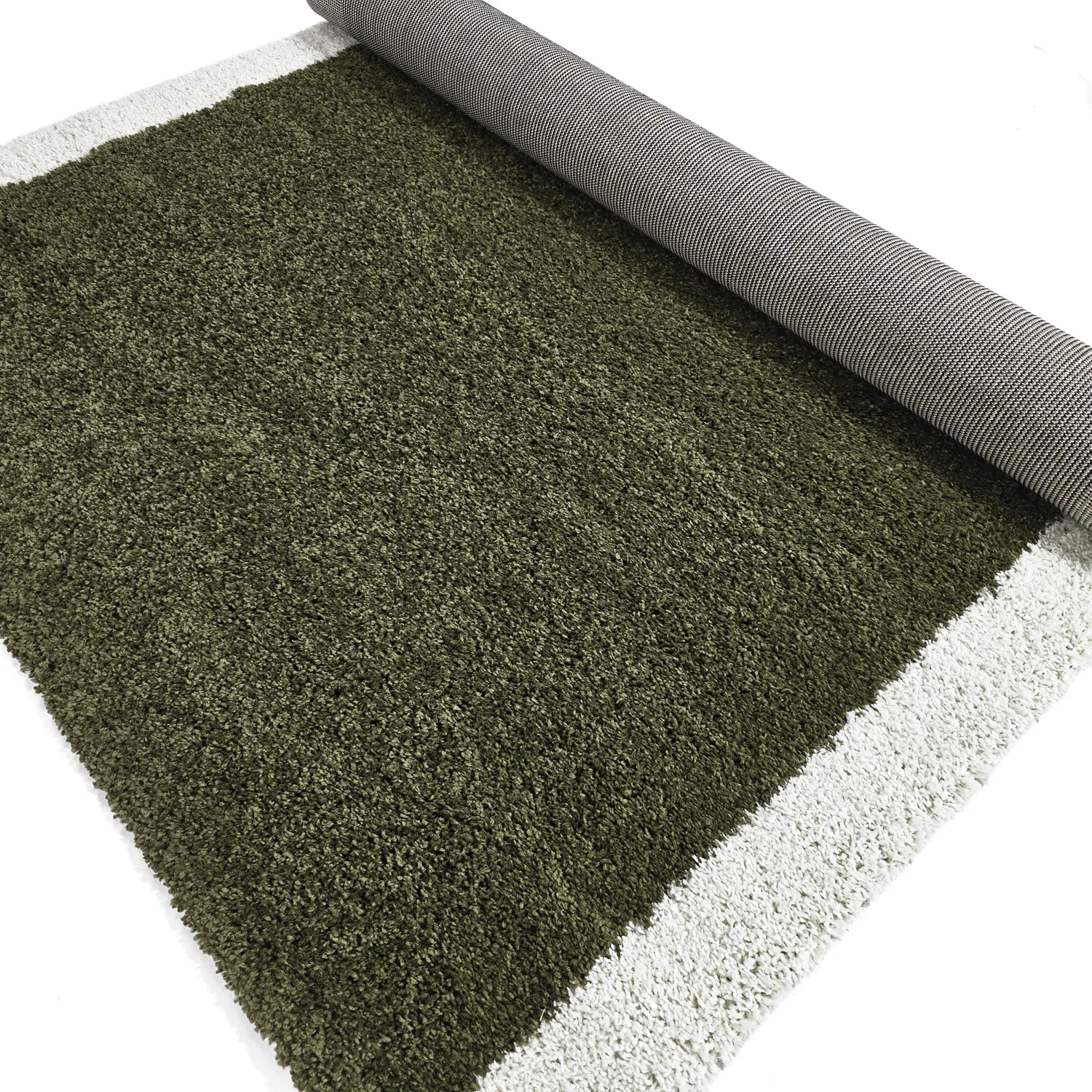 Alfombras de pelo largo - Conques (verde/blanco)