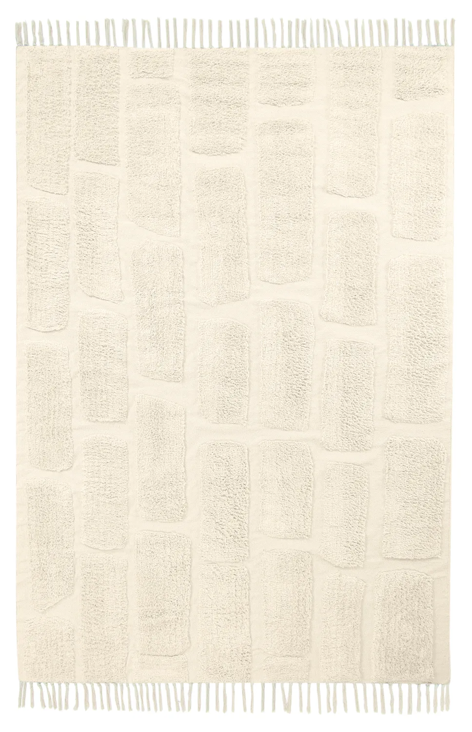 Alfombras de pelo largo - Cyrus Natural Cotton Shaggy (beige)