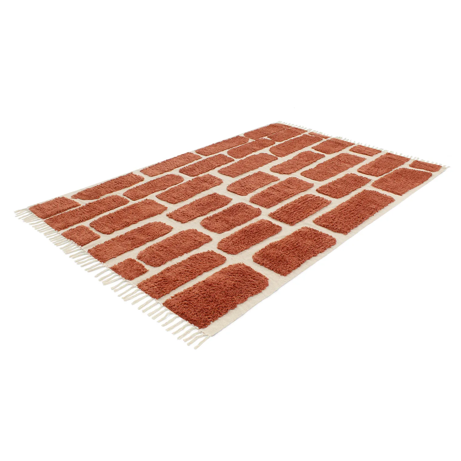 Alfombras de pelo largo - Cyrus Natural Cotton Shaggy (marrón)