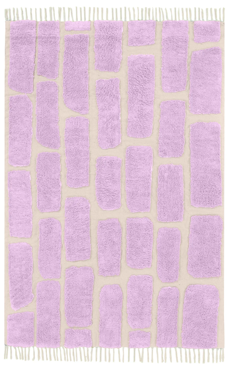 Alfombras de pelo largo - Cyrus Natural Cotton Shaggy (púrpura)