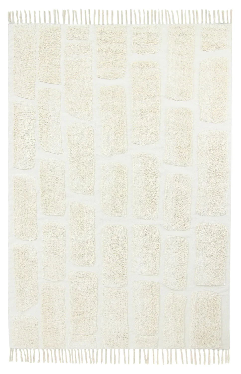 Alfombras de pelo largo - Cyrus Natural Cotton Shaggy (blanquecino)