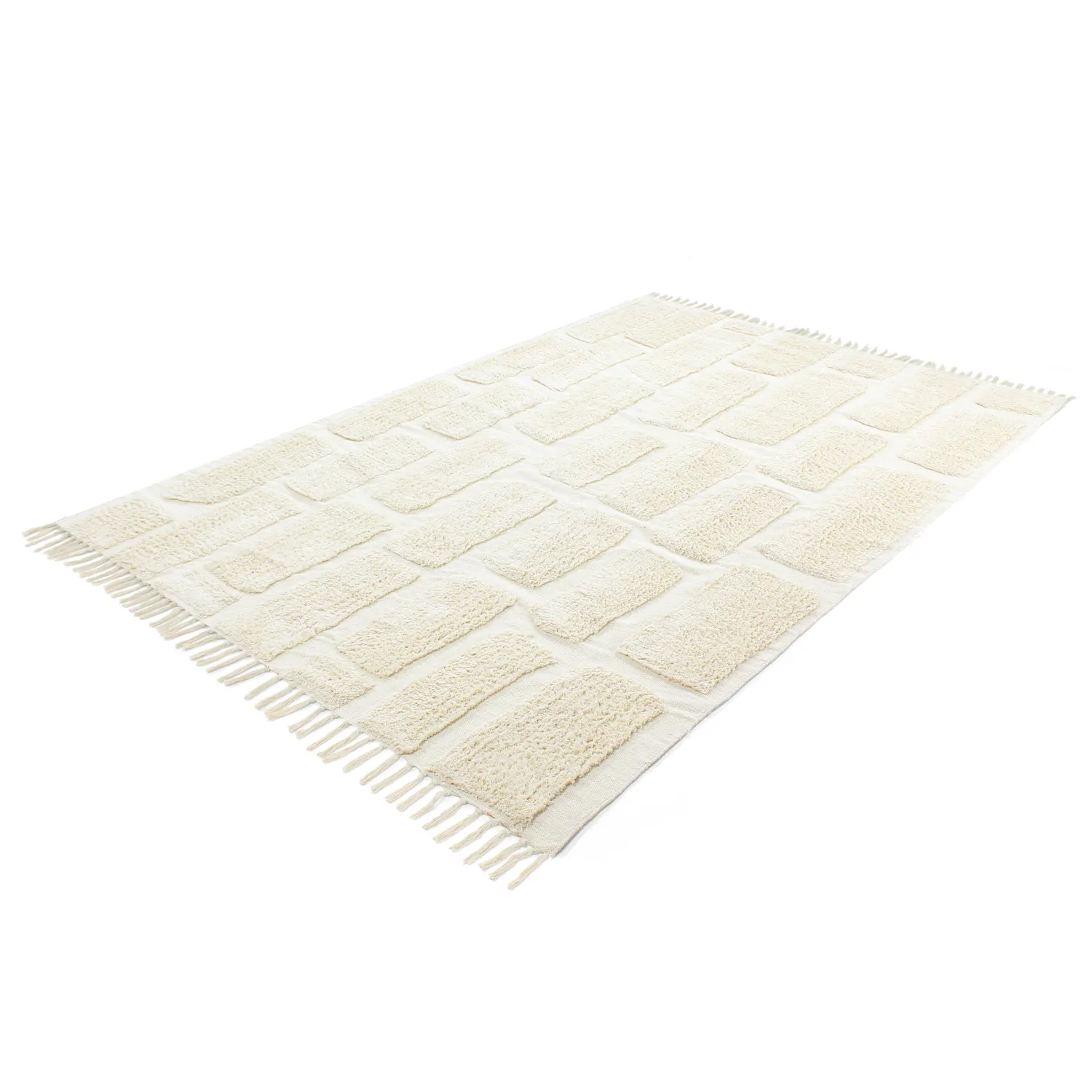 Alfombras de pelo largo - Cyrus Natural Cotton Shaggy (blanquecino)