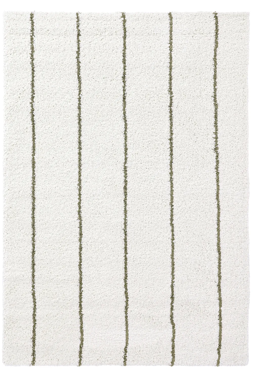 Alfombras de pelo largo - Eze (blanco/verde)