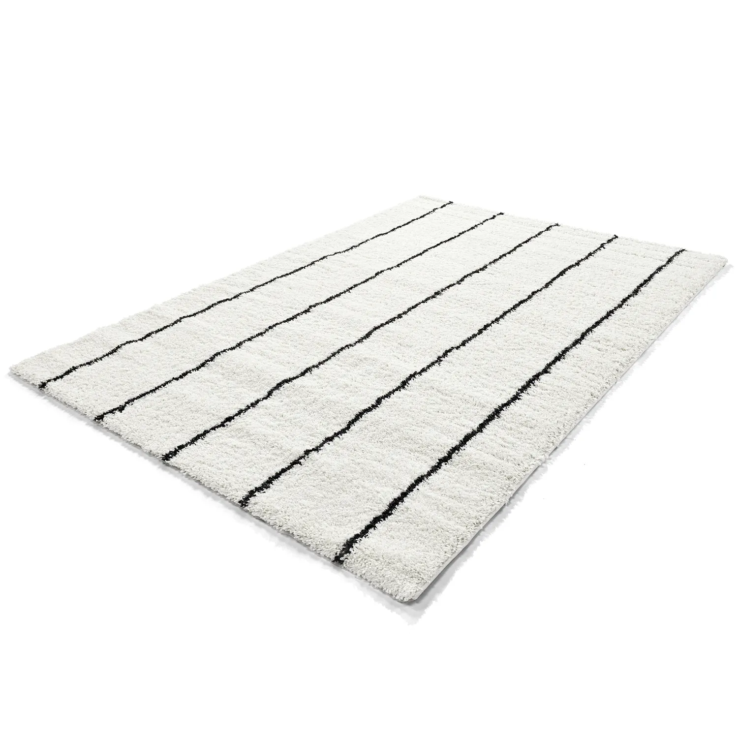 Alfombras de pelo largo - Eze (blanco/negro)