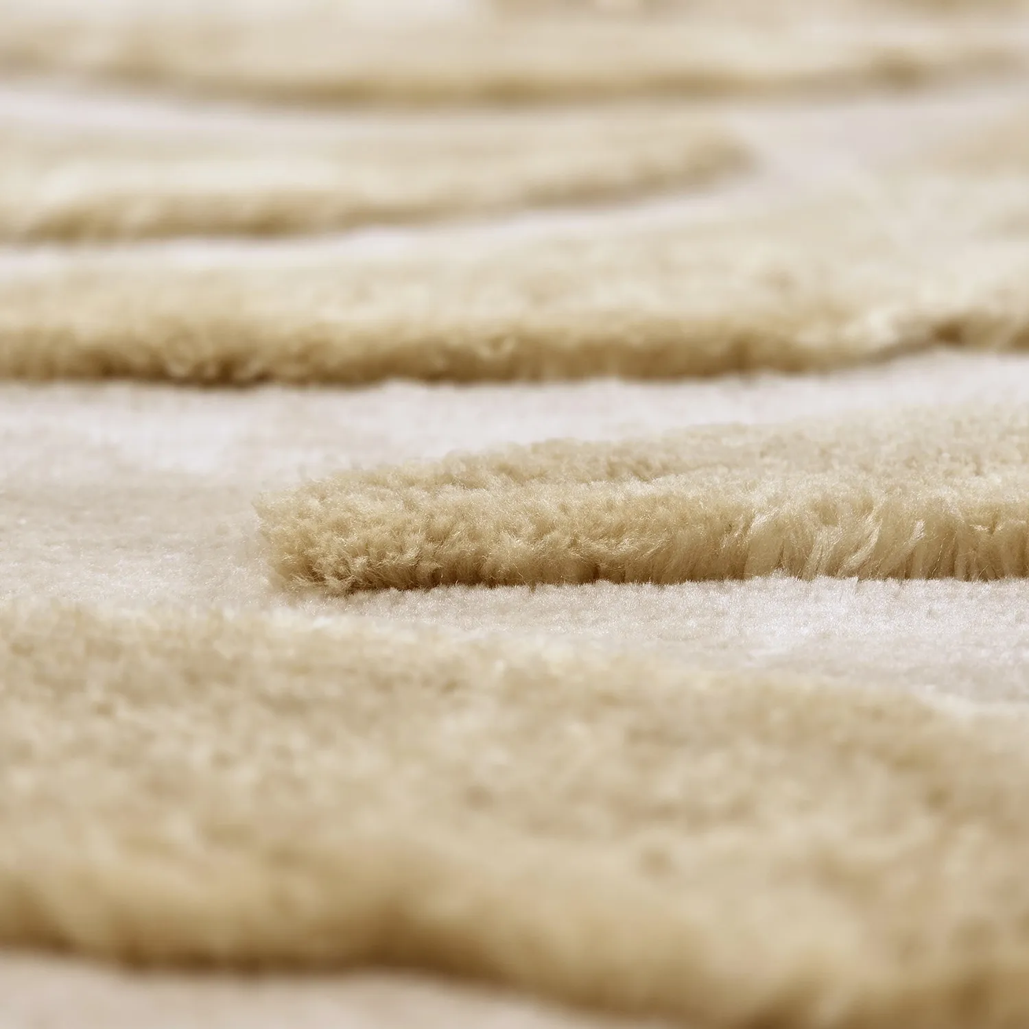 Alfombras de pelo largo - Fergana (crema/beige)