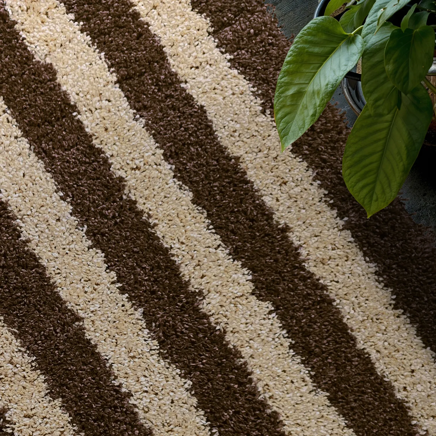 Alfombras de pelo largo - Imilchil (beige/marrón)