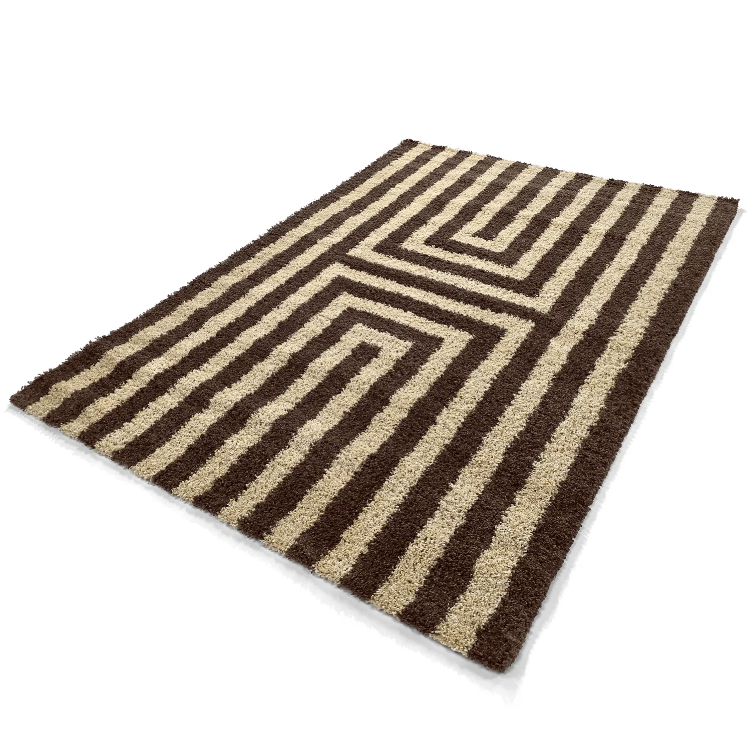 Alfombras de pelo largo - Imilchil (beige/marrón)